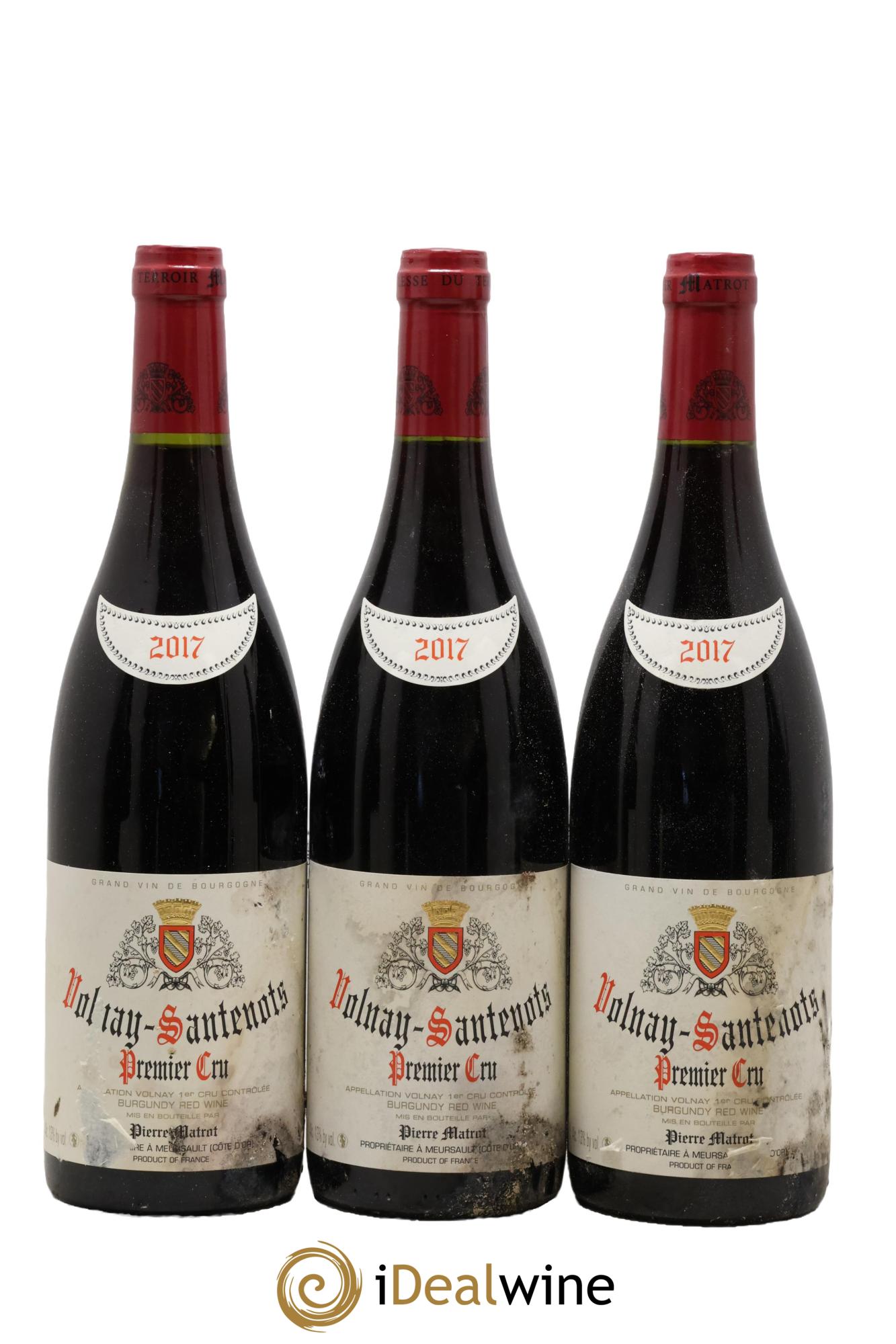 Volnay 1er Cru Santenots Matrot (Domaine) 2017 - Lot de 3 bouteilles - 0
