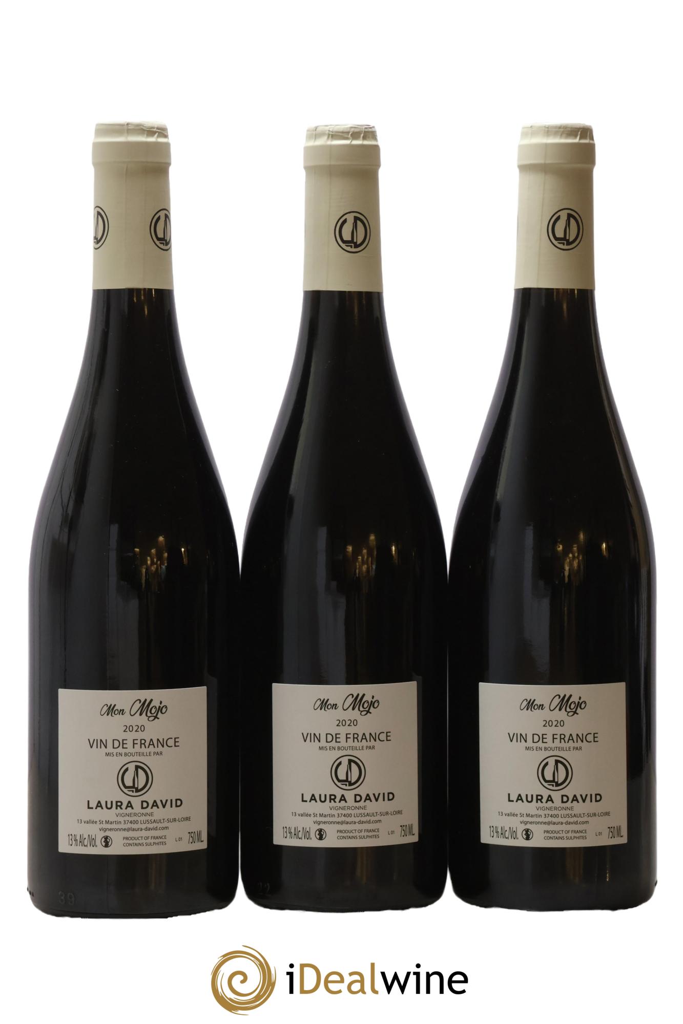 Vin de France Mon Mojo Laura David 2020 - Lot de 3 bouteilles - 1