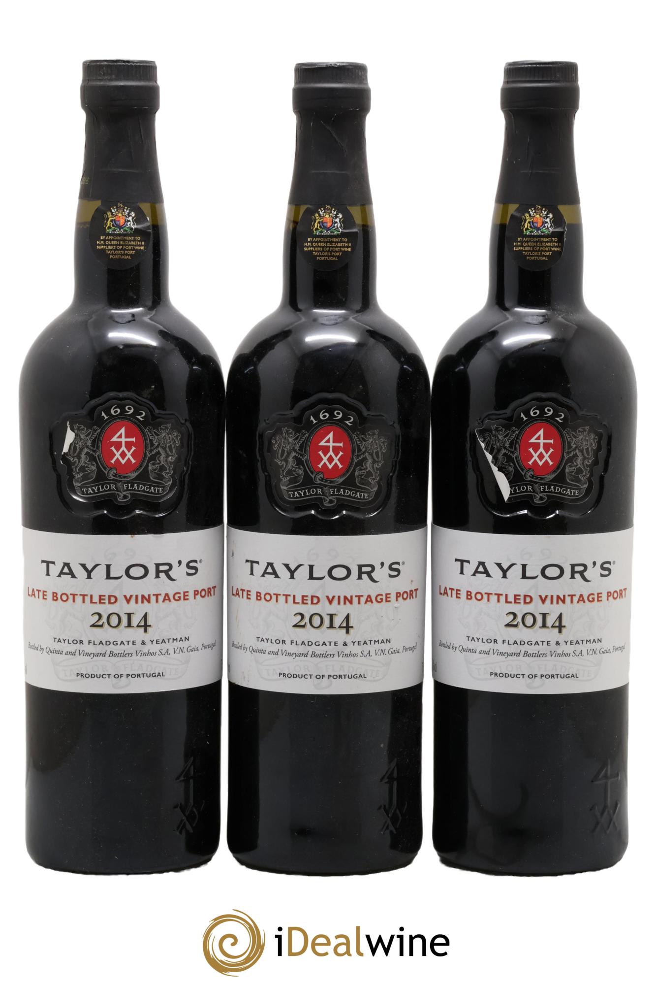 Porto Taylor's Late Bottled Vintage 2014 - Lot of 3 bottles - 0