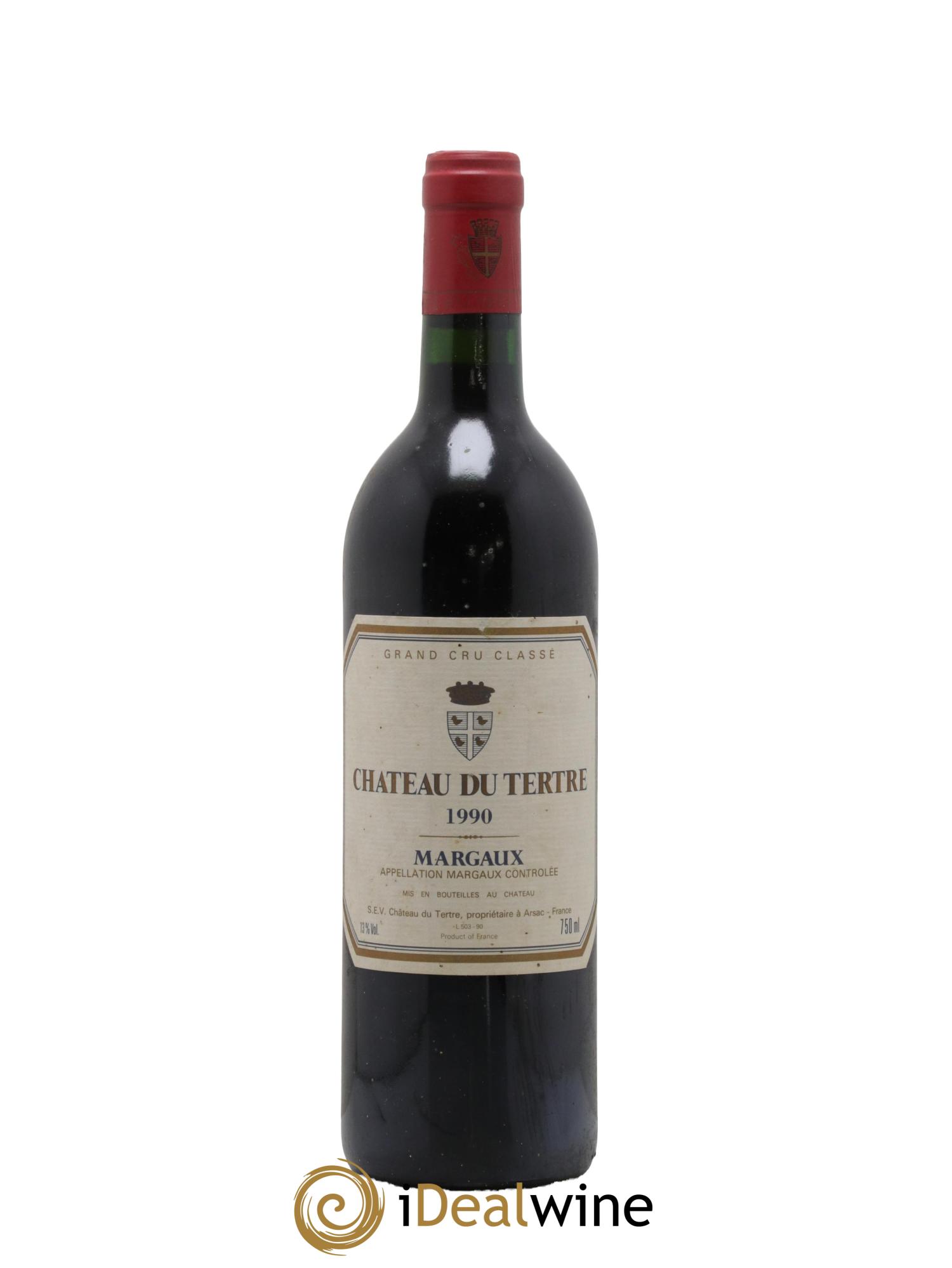 Château du Tertre 5ème Grand Cru Classé 1990 - Lot de 1 bouteille - 0