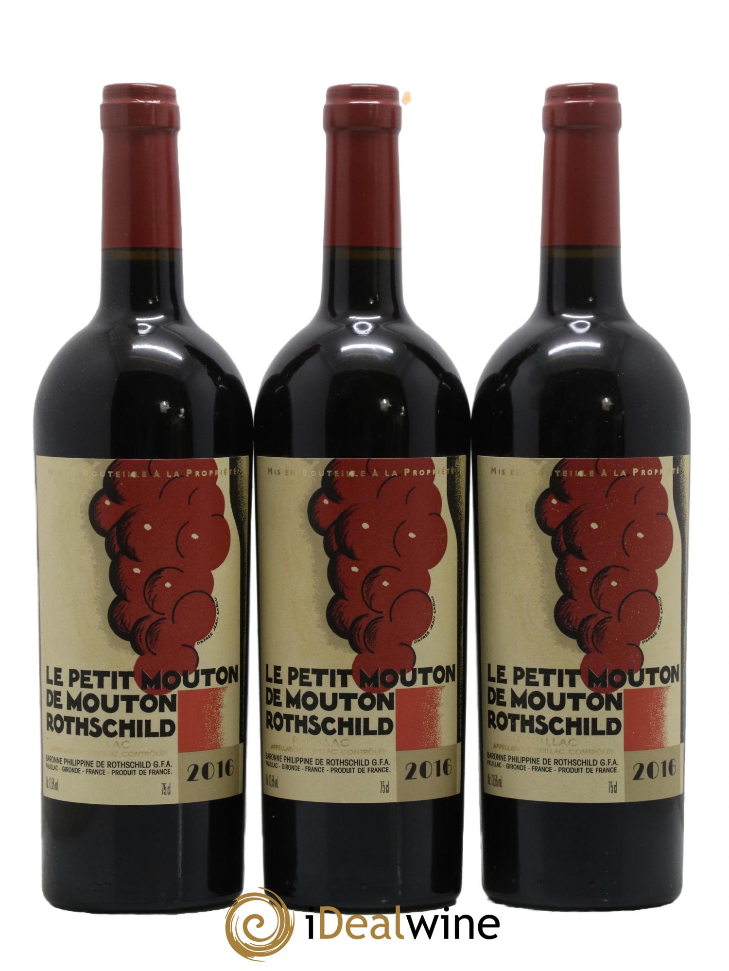 Petit Mouton Second Vin 2016 - Lot de 6 bouteilles - 1