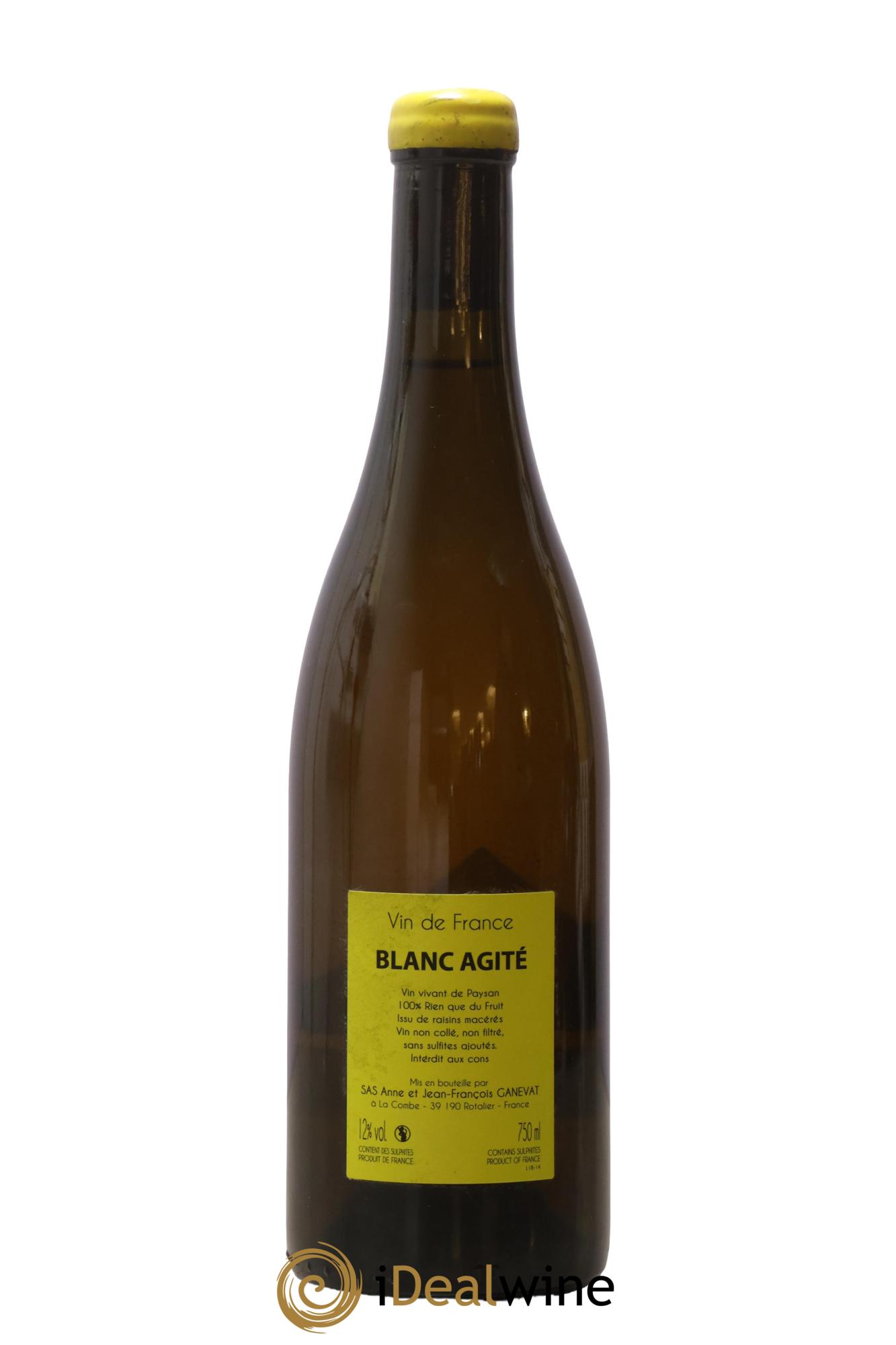 Vin de France Attention Blanc Agité Anne et Jean François Ganevat 2018 - Lot de 1 bouteille - 1