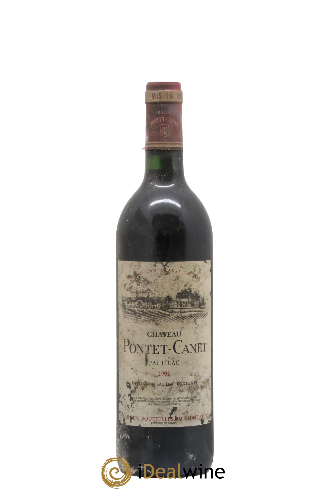 Château Pontet Canet 5ème Grand Cru Classé 1991 - Lot of 1 bottle - 0