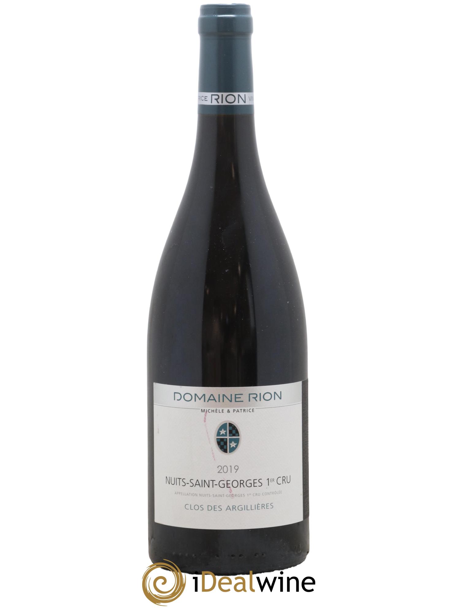 Nuits-Saint-Georges 1er Cru Clos Des Argillières Patrice Rion (Domaine) 2019 - Lot de 1 bouteille - 0