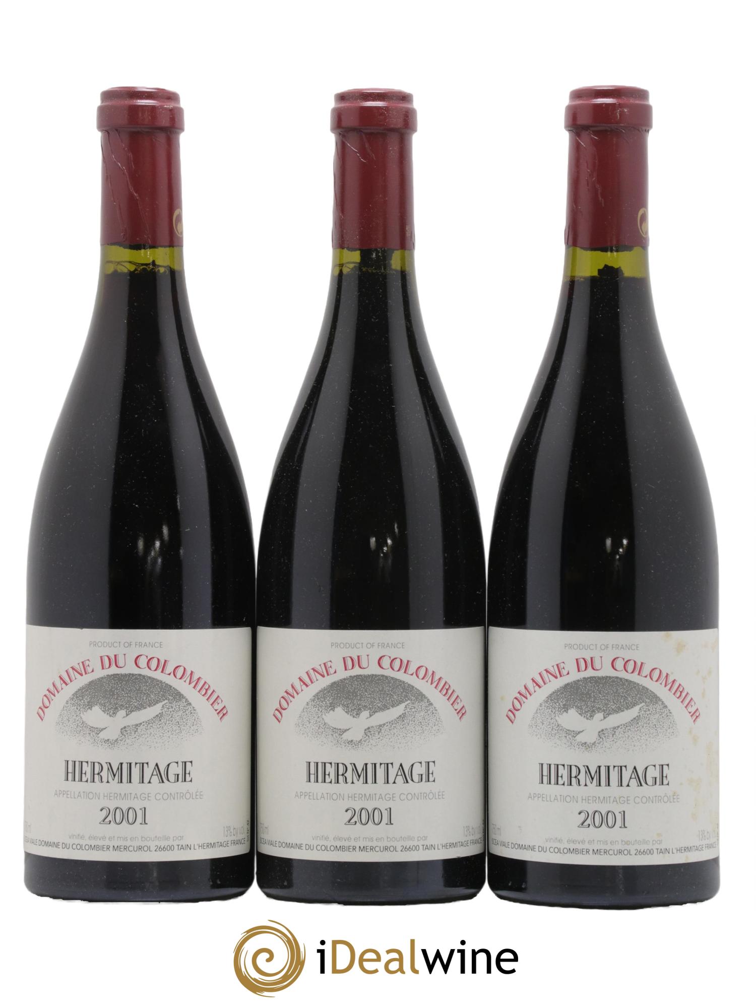 Hermitage Colombier (Domaine du) 2001 - Lot de 3 bouteilles - 0