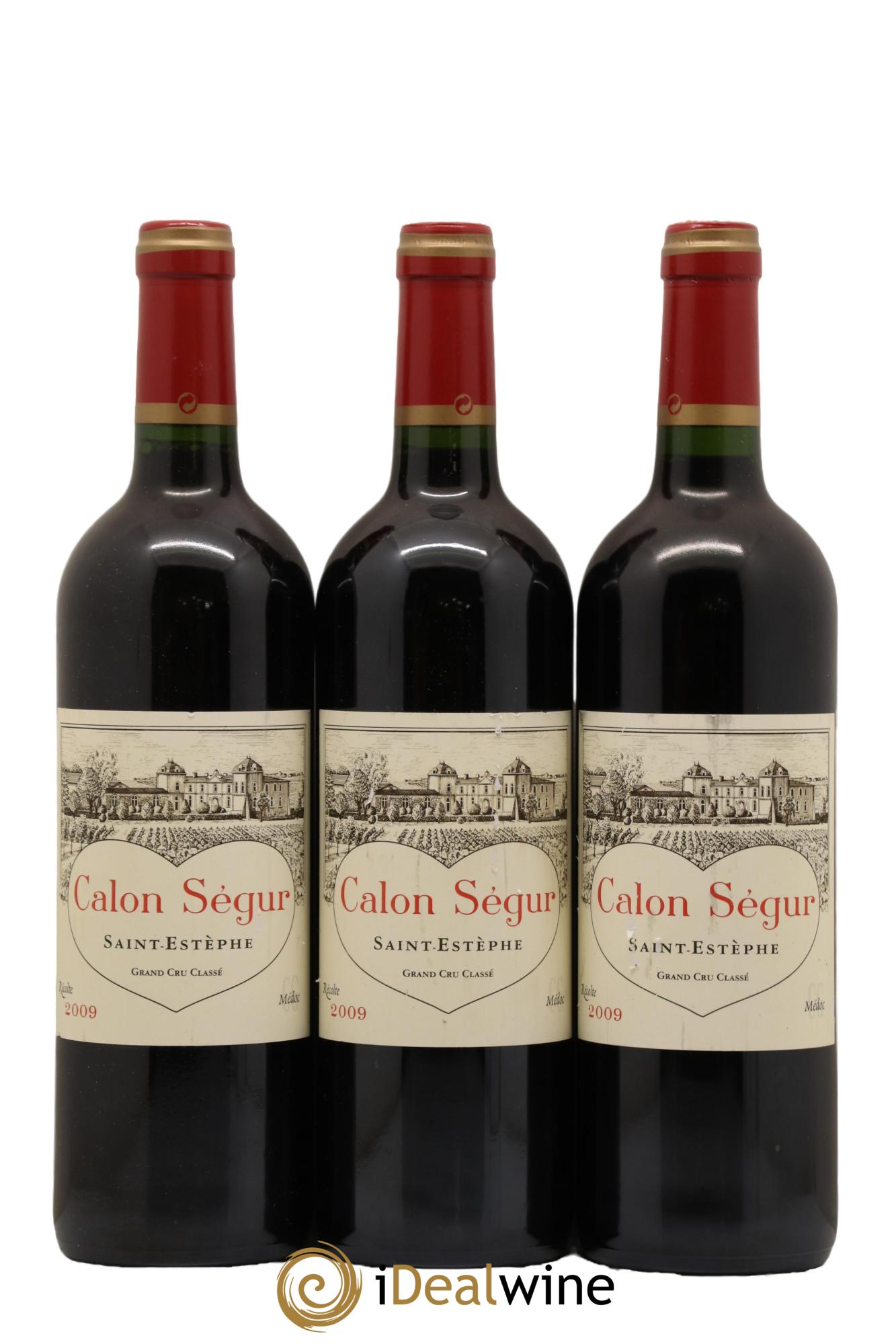 Château Calon Ségur 3ème Grand Cru Classé 2009 - Lot de 3 bouteilles - 0