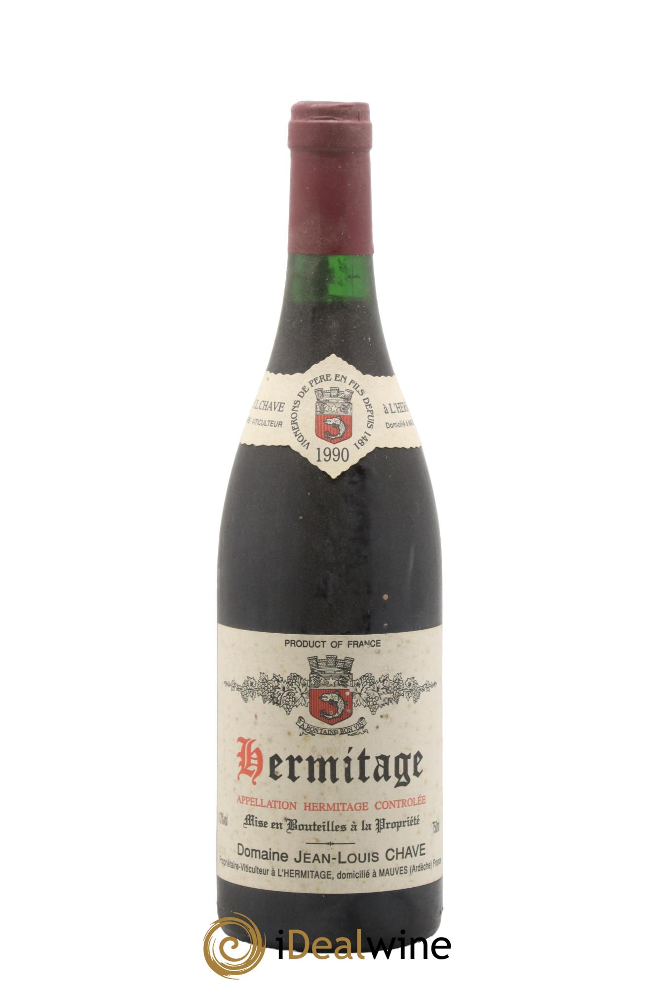 Hermitage Jean-Louis Chave 1990 - Lot de 1 bouteille - 0