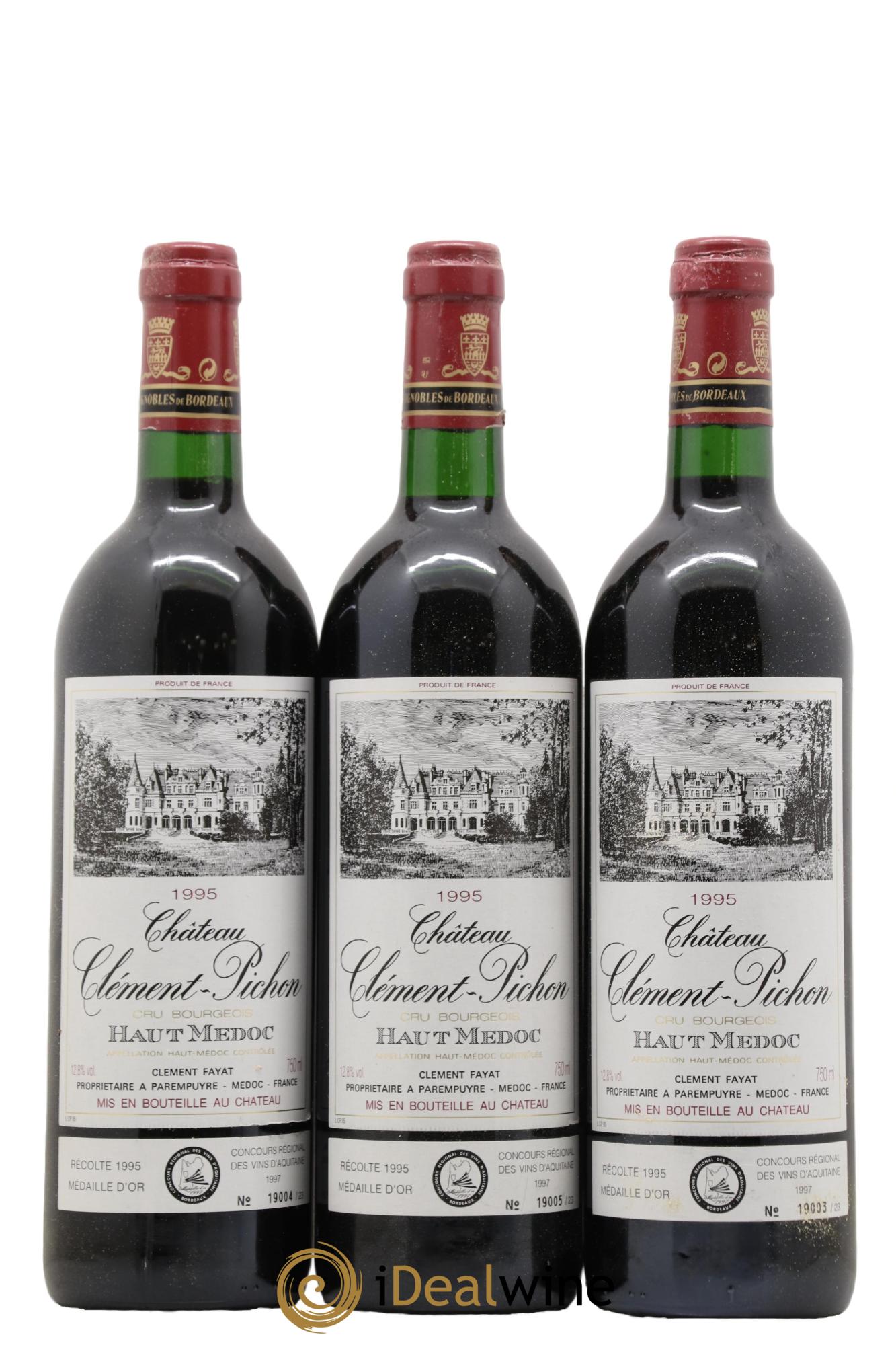 Château Clément-Pichon Cru Bourgeois 1995 - Lot de 6 bouteilles - 2