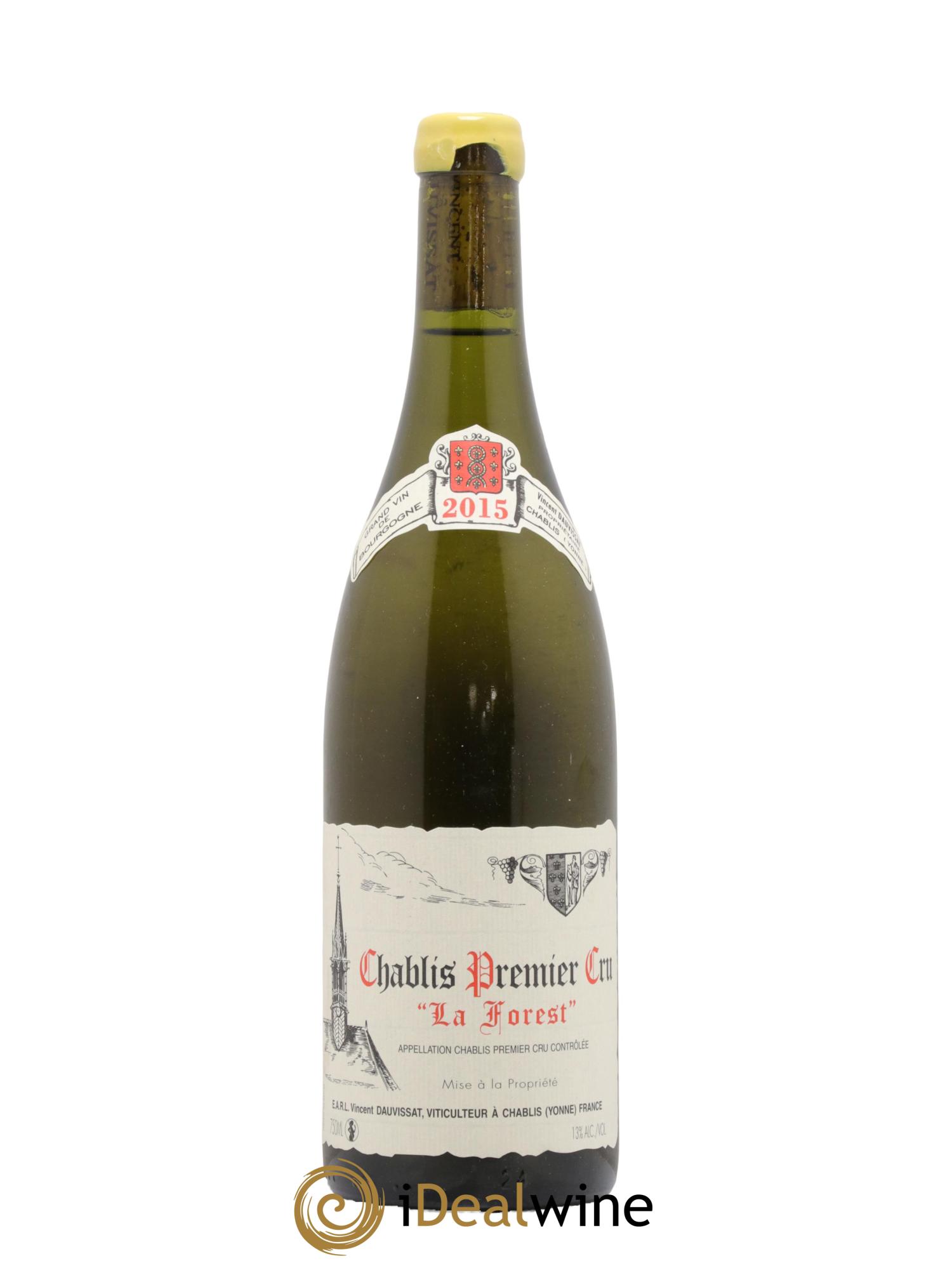 Chablis 1er Cru La Forest Vincent Dauvissat (Domaine) 2015 - Lot de 1 bouteille - 0