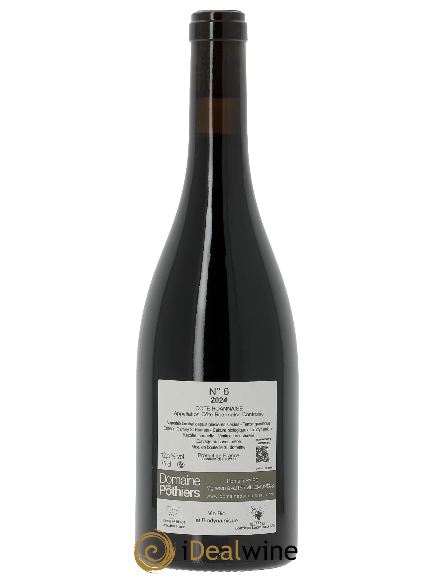 Côte Roannaise N°6 Domaine des Pothiers 2024 - Lotto di 1 bottiglia - 1