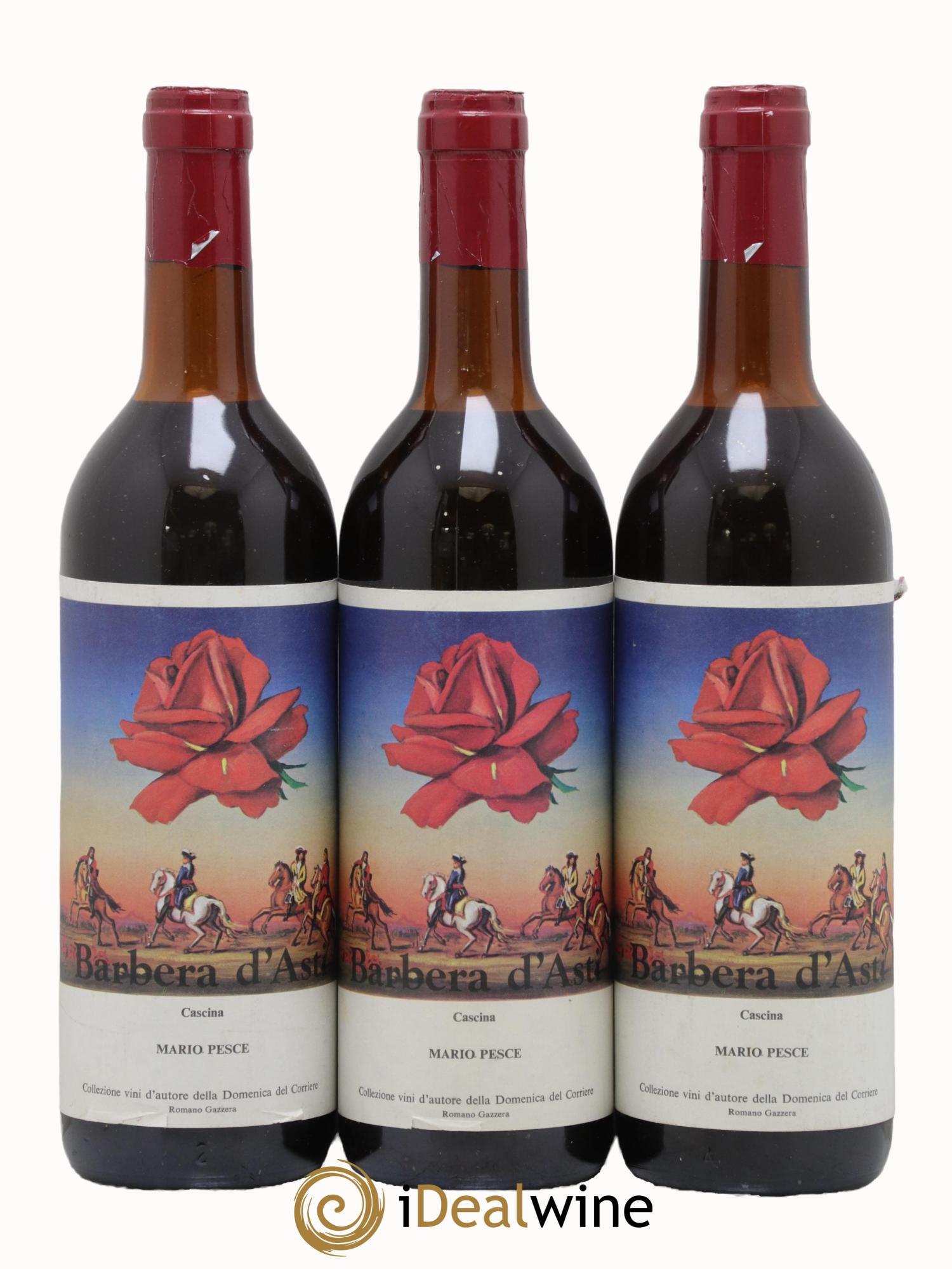 Piémont Barbera D'Asti Cascina Mario Pesce 1968 - Lot of 3 bottles - 0