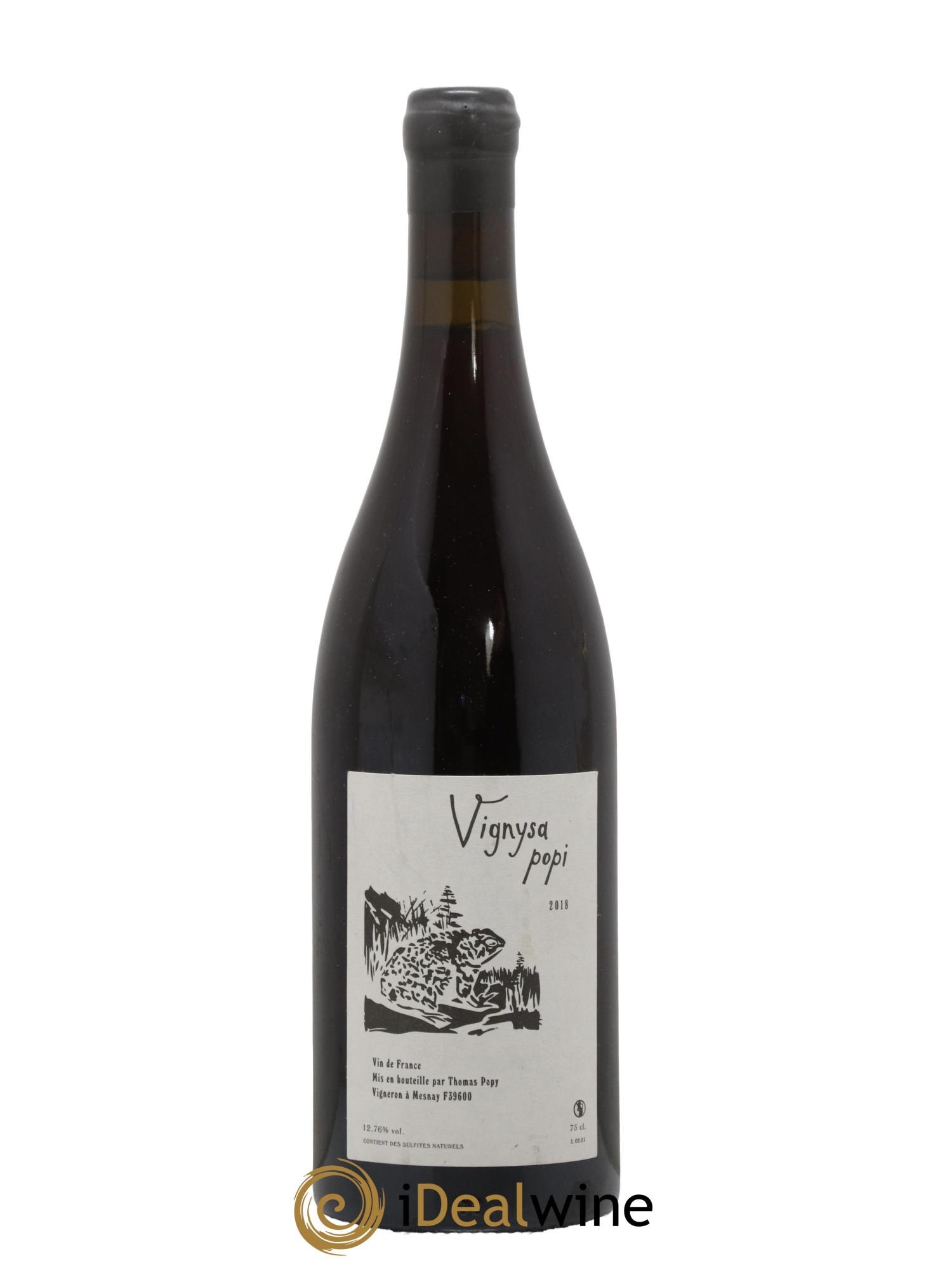 Vin de France Vignysa Popi Thomas Popy 2018 - Lot de 1 bouteille - 0
