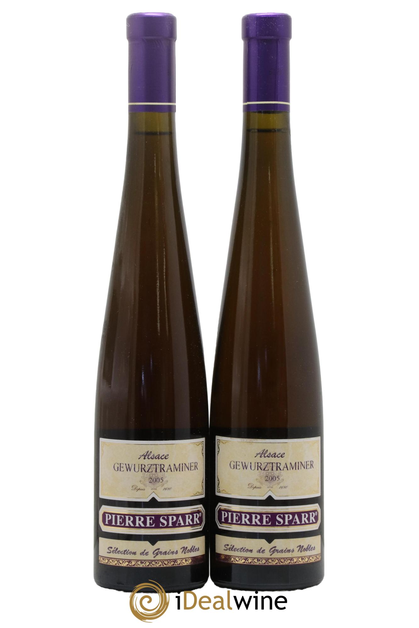 Alsace Gewurztraminer Sélection de Grains Nobles Pierre Sparr 2005 - Lot de 2 format 50cls - 0