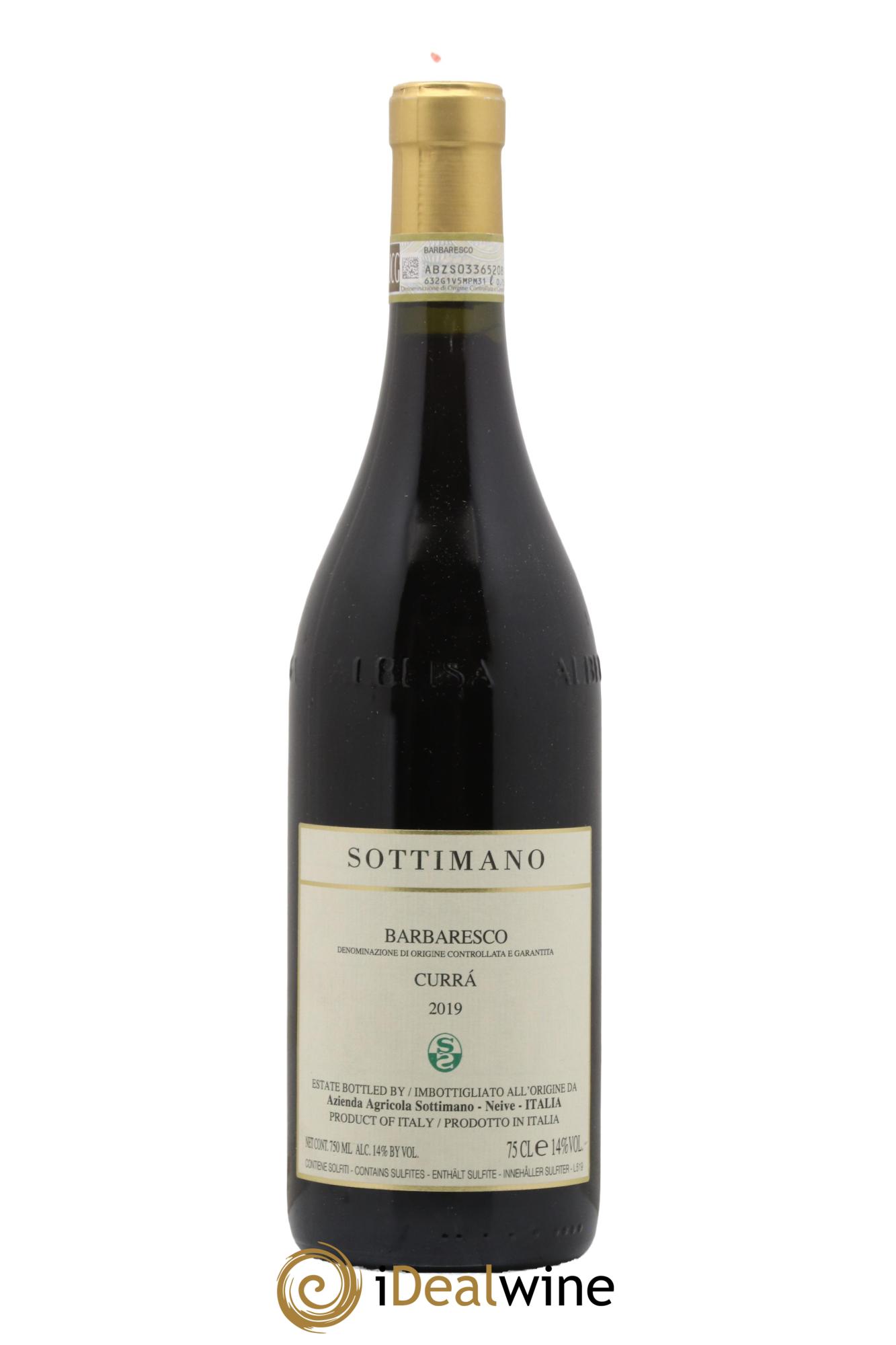 Barbaresco DOCG Currà Sottimano 2019 - Lot de 1 bouteille - 0
