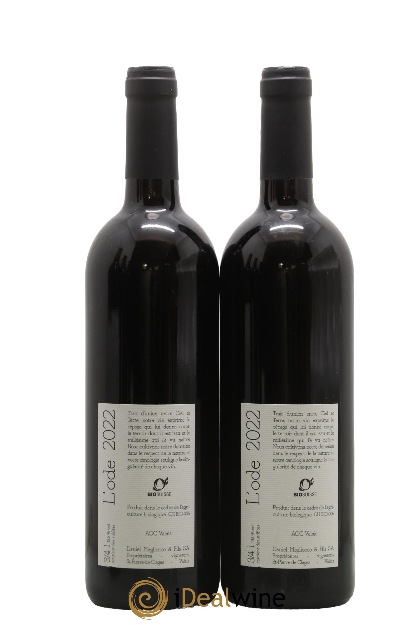 Valais Saint-Pierre-de-Clages L'Ode Daniel Magliocco & Fils 2022 - Posten von 2 Flaschen - 1