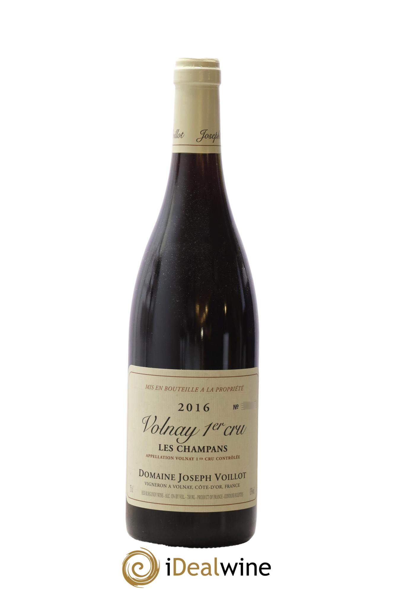 Volnay 1er Cru les Champans Joseph Voillot (Domaine) 2016 - Lot of 1 bottle - 0