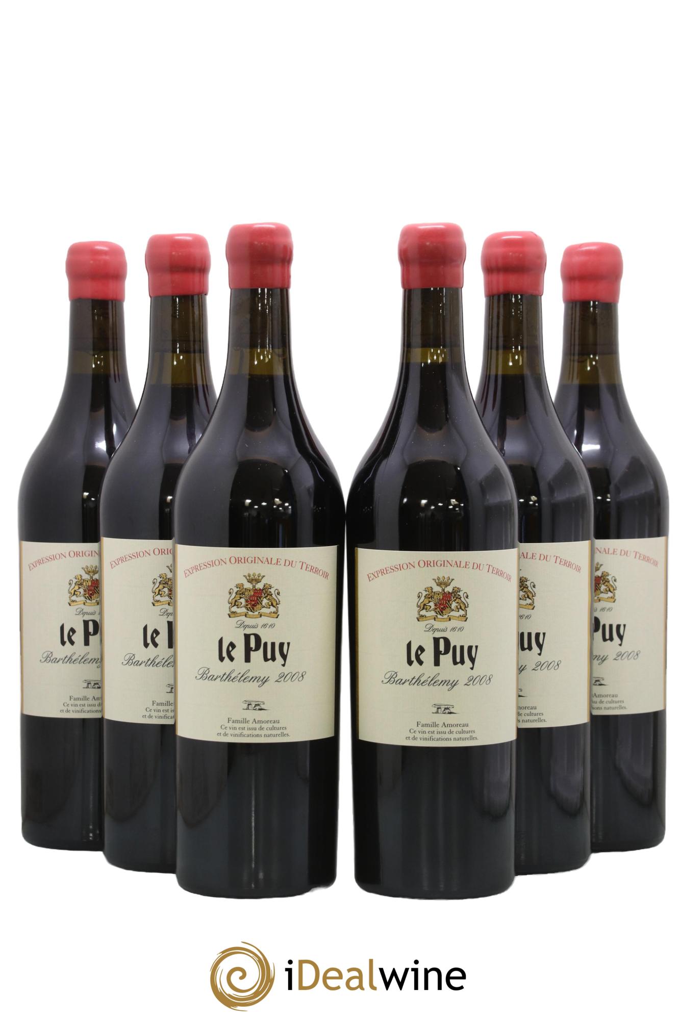 Le Puy - Cuvée Barthélemy 2008 - Lot de 6 bouteilles - 0