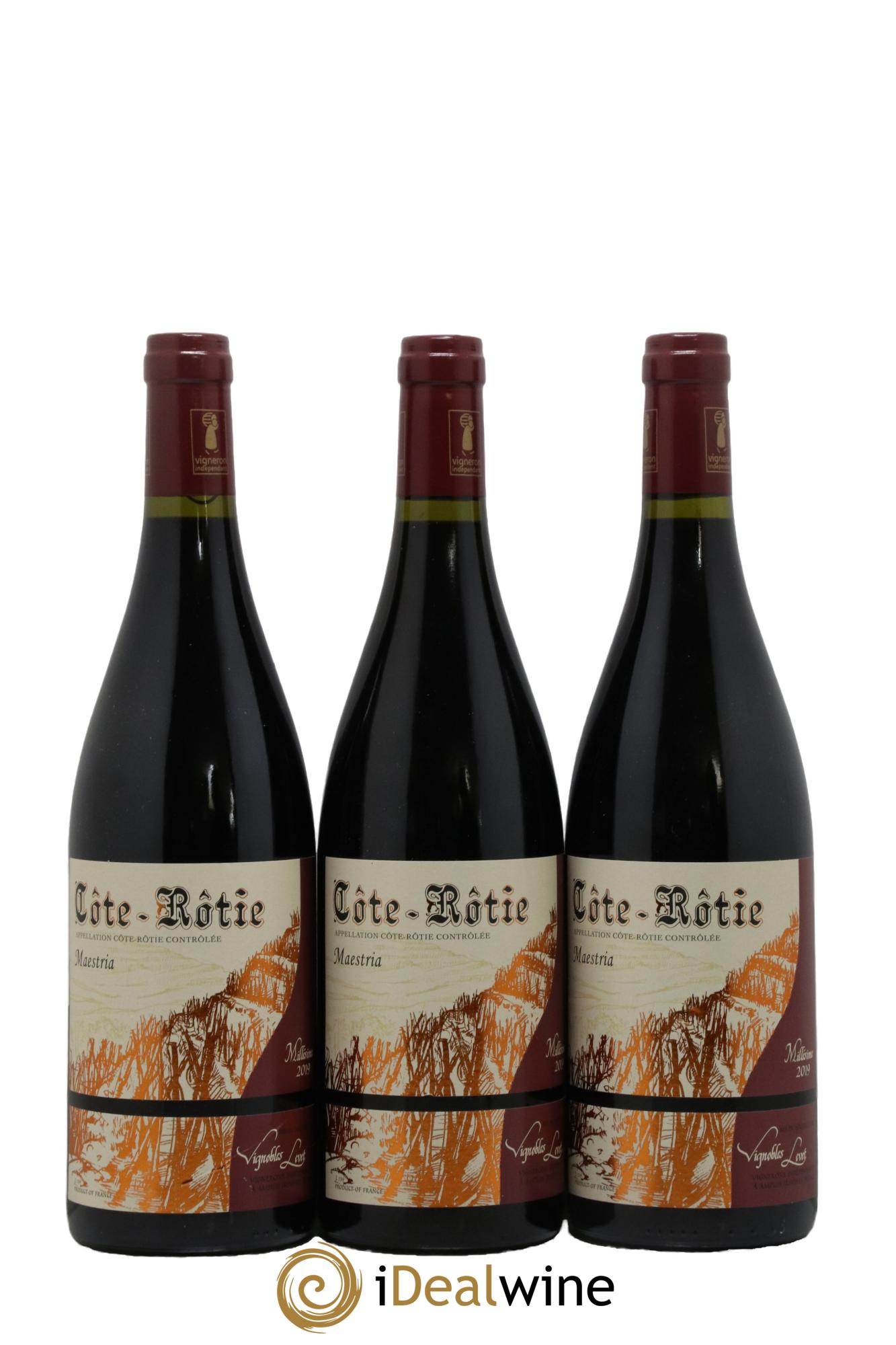Côte-Rôtie Maestria Vignobles Levet 2019 - Lotto di 3 bottiglie - 0