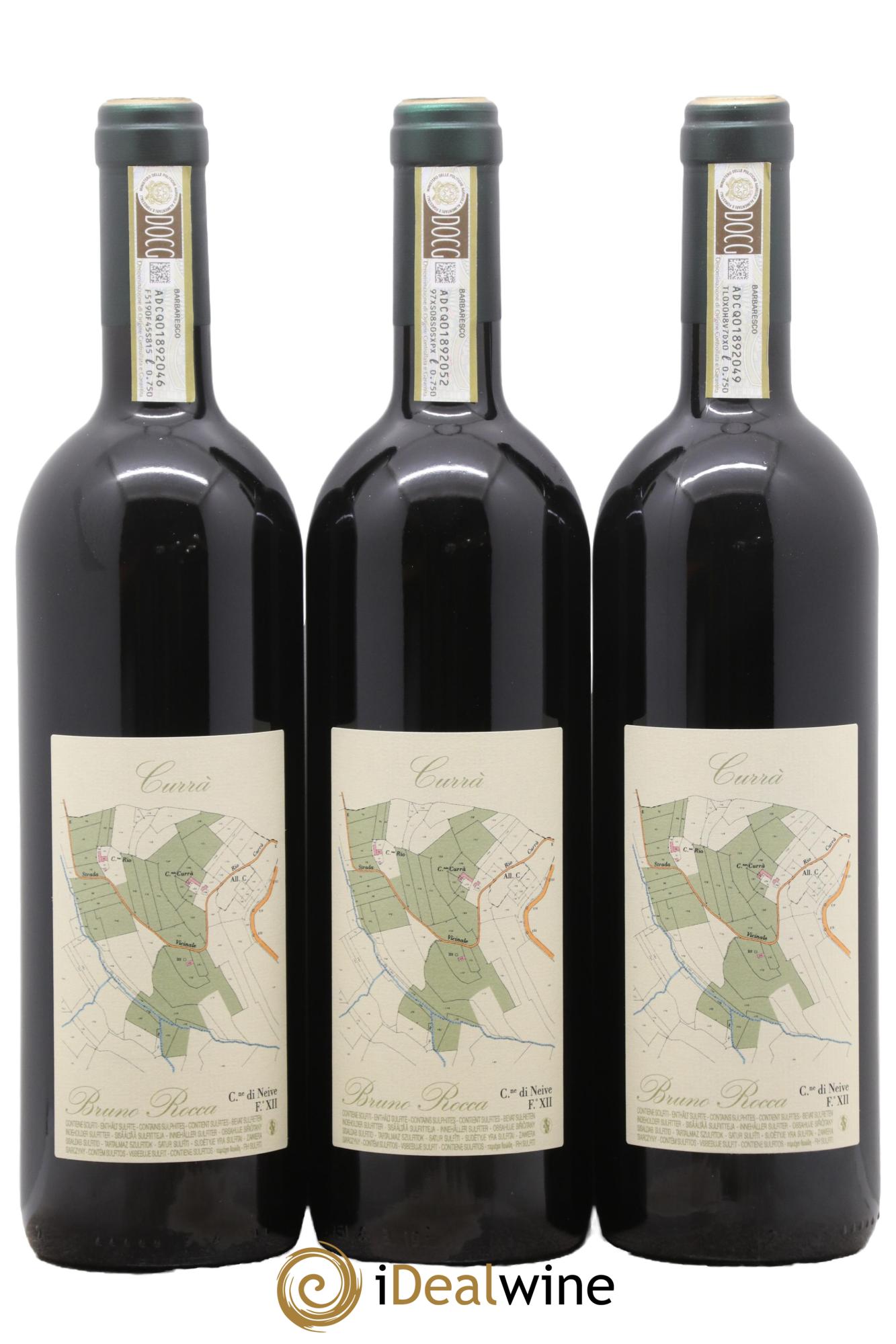 Barbaresco DOCG Currà Riserva Bruno Rocca 2020 - Lot de 3 bouteilles - 1