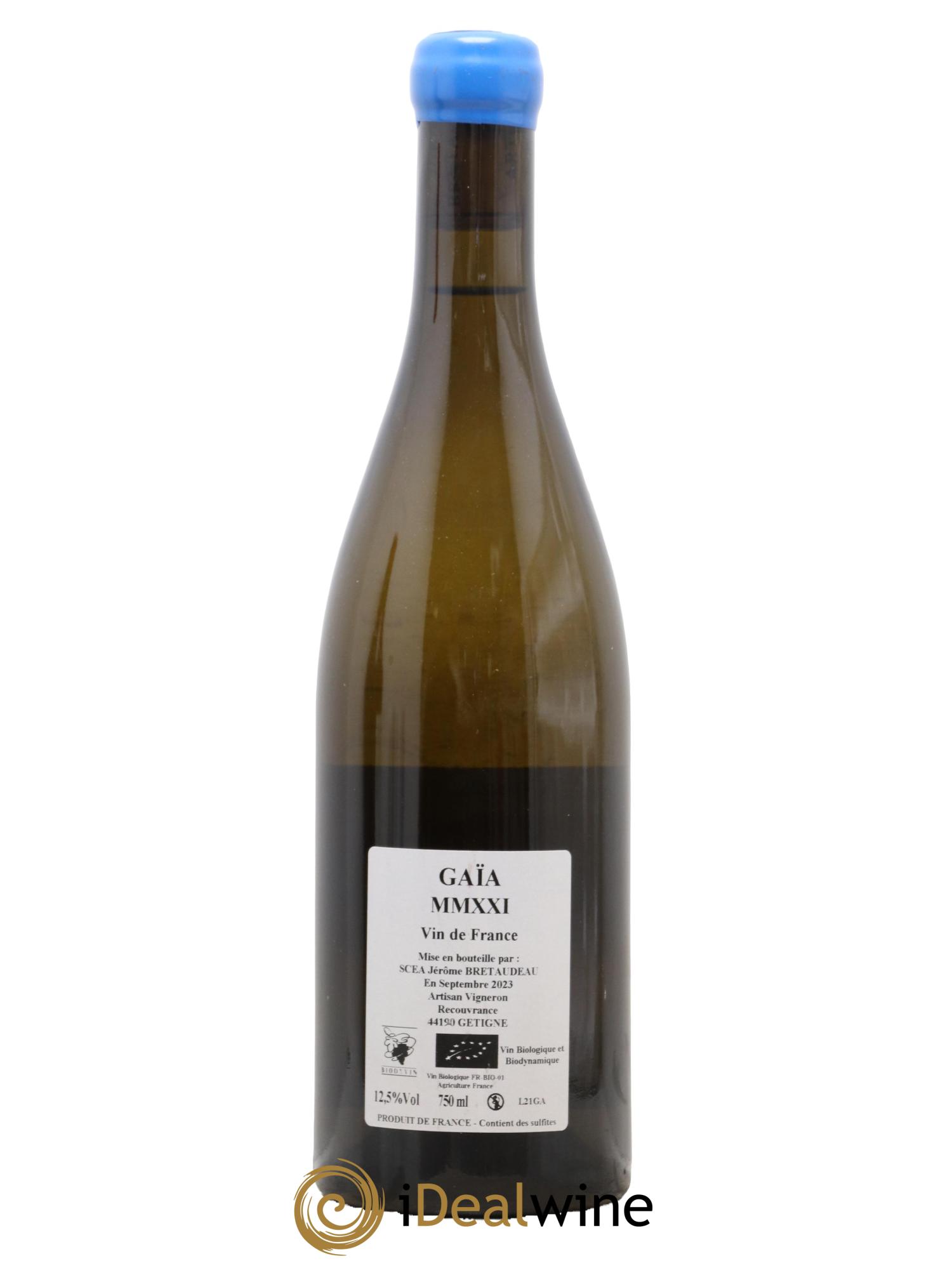 Muscadet-Sèvre-et-Maine Gaia Jérôme Bretaudeau - Domaine de Bellevue  2021 - Lot of 1 bottle - 1
