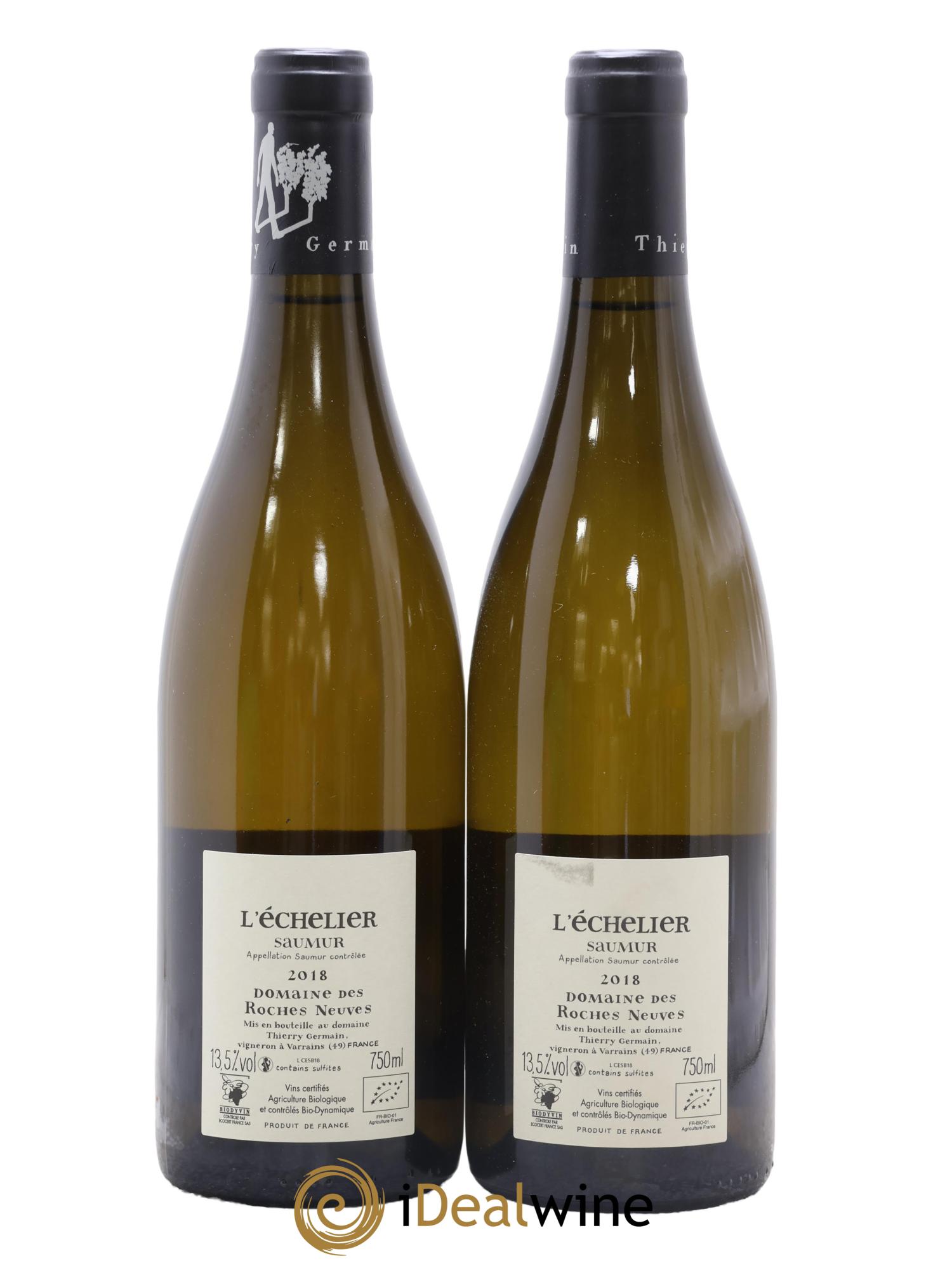 Saumur l'Echelier Domaine des Roches Neuves - Thierry Germain 2018 - Lot de 2 bouteilles - 1
