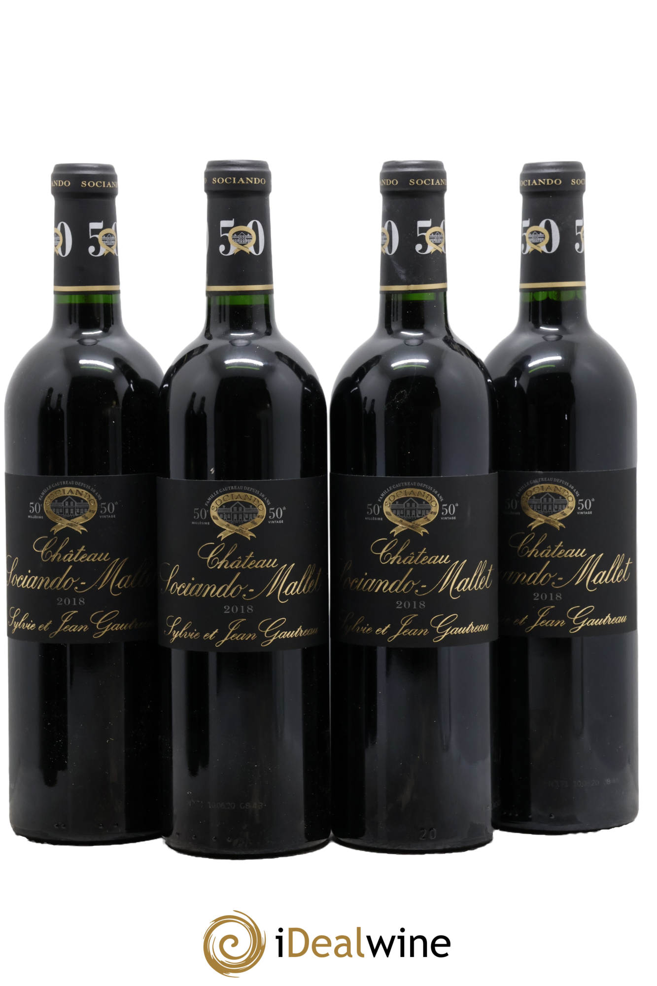 Château Sociando Mallet 2018 - Posten von 4 Flaschen - 0