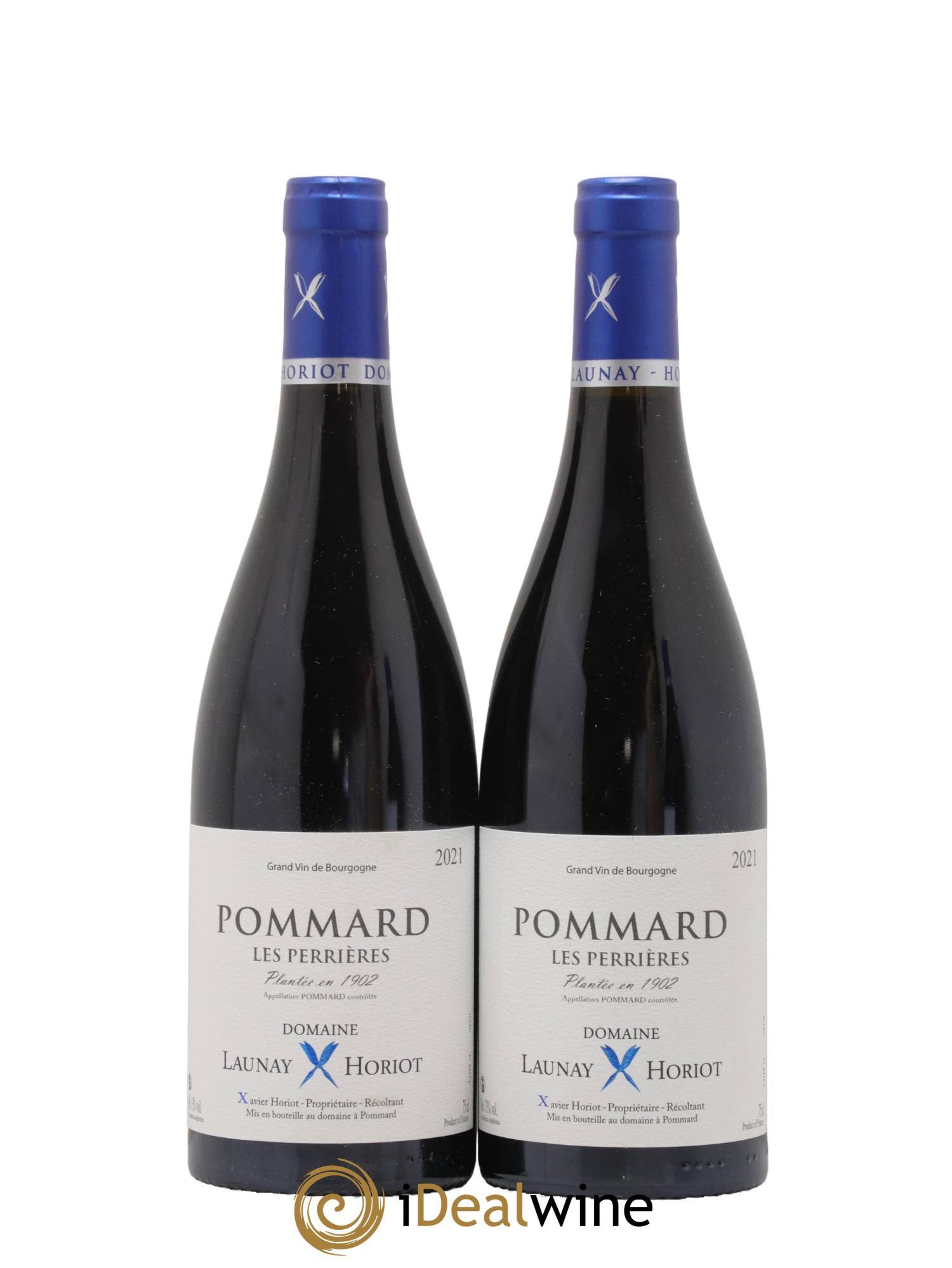 Pommard Les Perrieres Domaine Launay Horiot 2021 - Lot de 2 bouteilles - 0