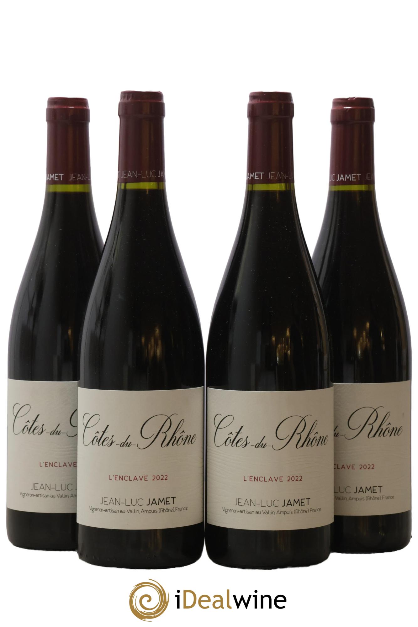 Côtes-du-Rhône L'Enclave Jean-Luc Jamet 2022 - Lotto di 4 bottiglie - 0