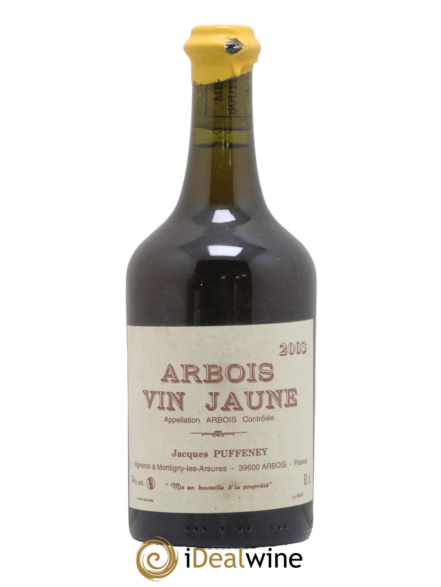 Arbois Vin Jaune Jacques Puffeney 2003 - Lot de 1 clavelin - 0