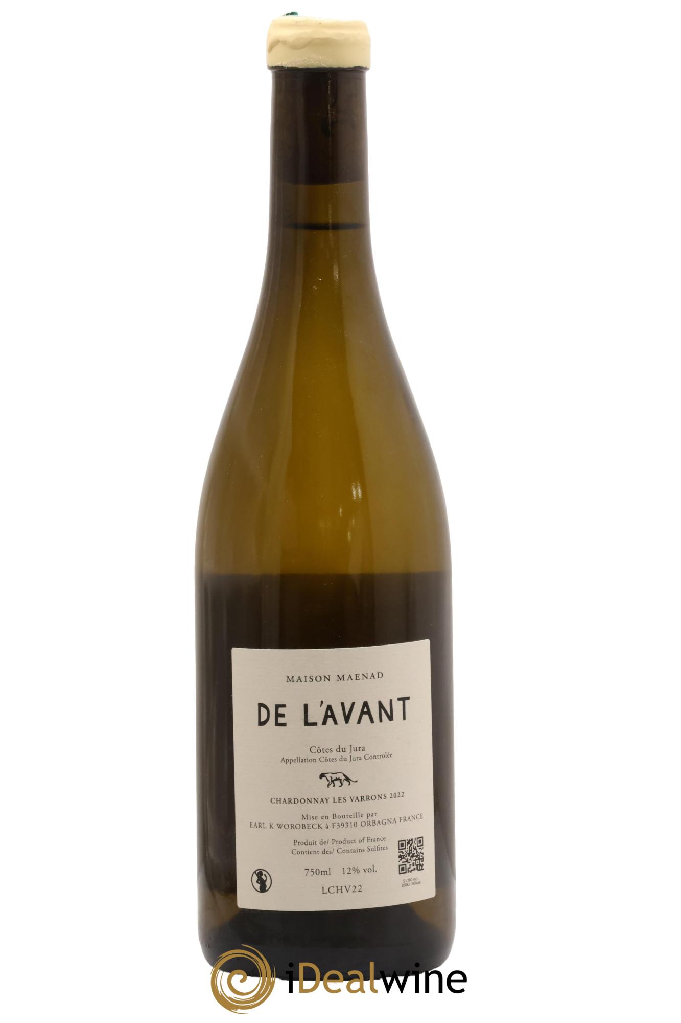 Côtes du Jura De l'Avant Les Varrons Katie Worobeck Maison Maenad 2022 - Lot de 1 bouteille - 1