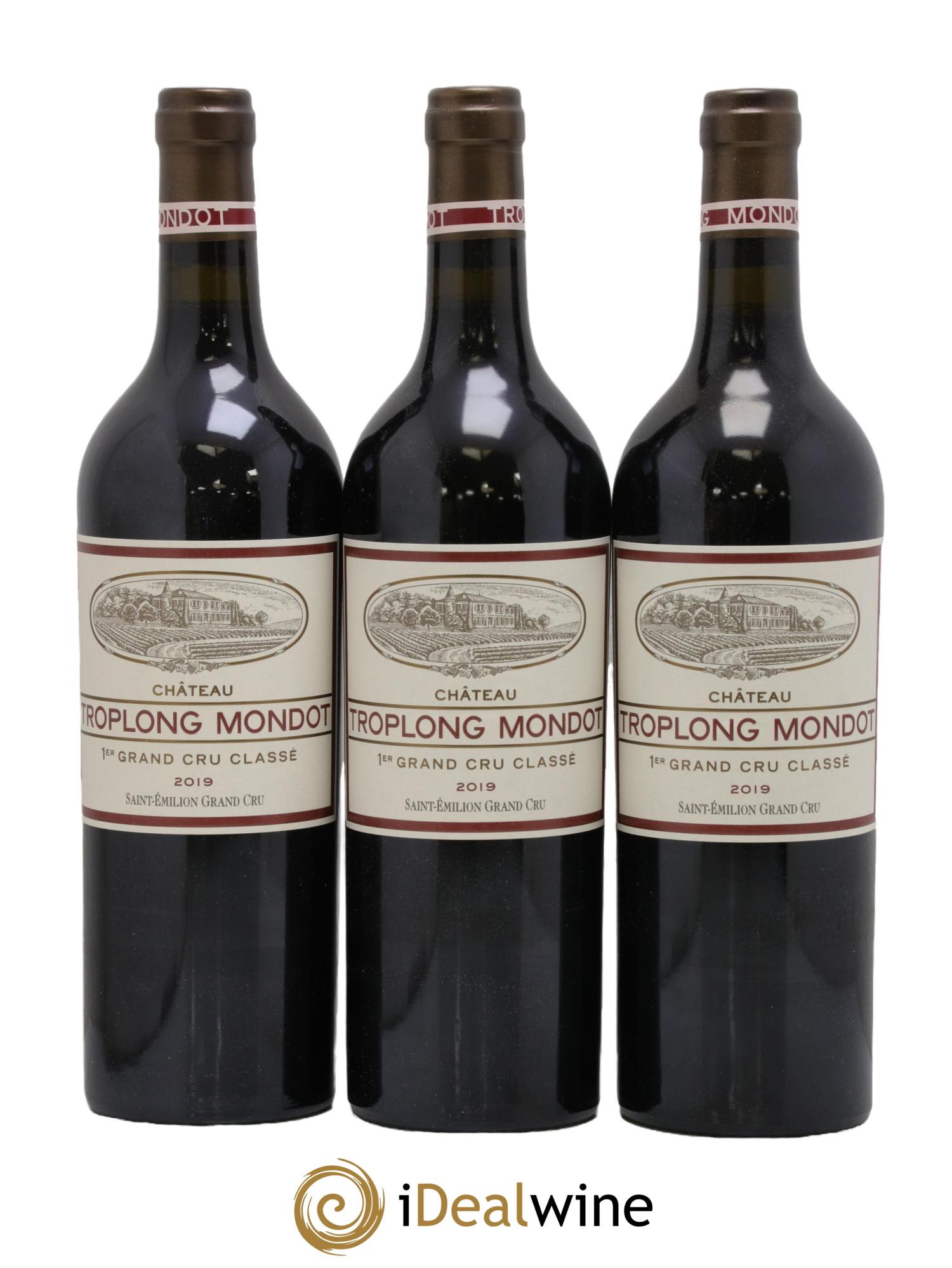 Château Troplong Mondot 1er Grand Cru Classé B 2019 - Lot de 3 bouteilles - 0