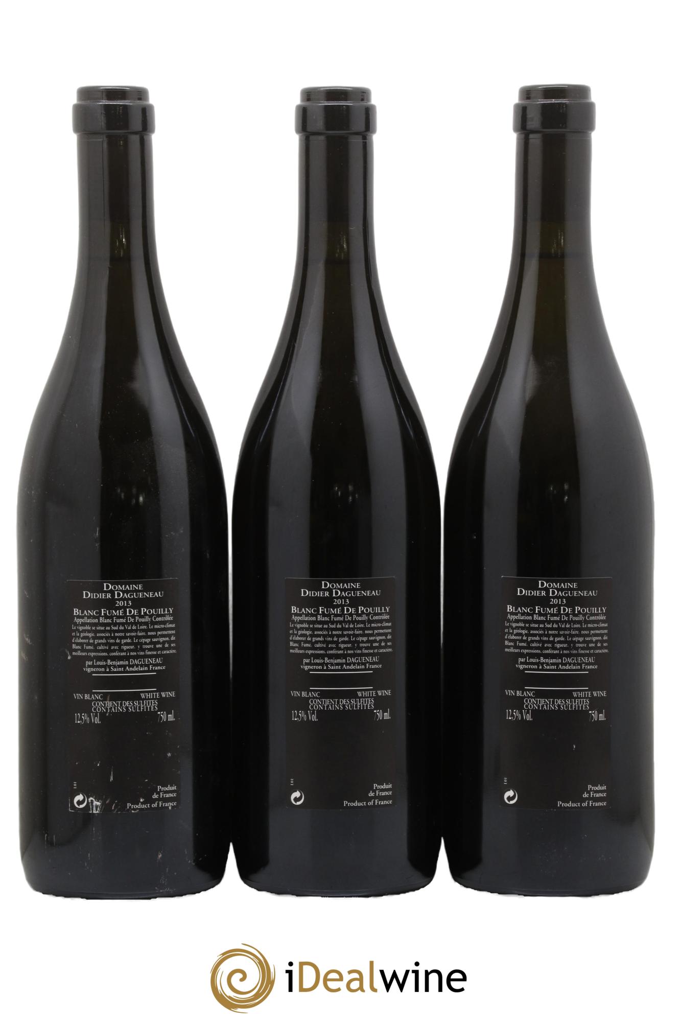 Vin de France (anciennement Pouilly-Fumé) Silex Dagueneau (Domaine Didier - Louis-Benjamin) 2013 - Lotto di 3 bottiglie - 1
