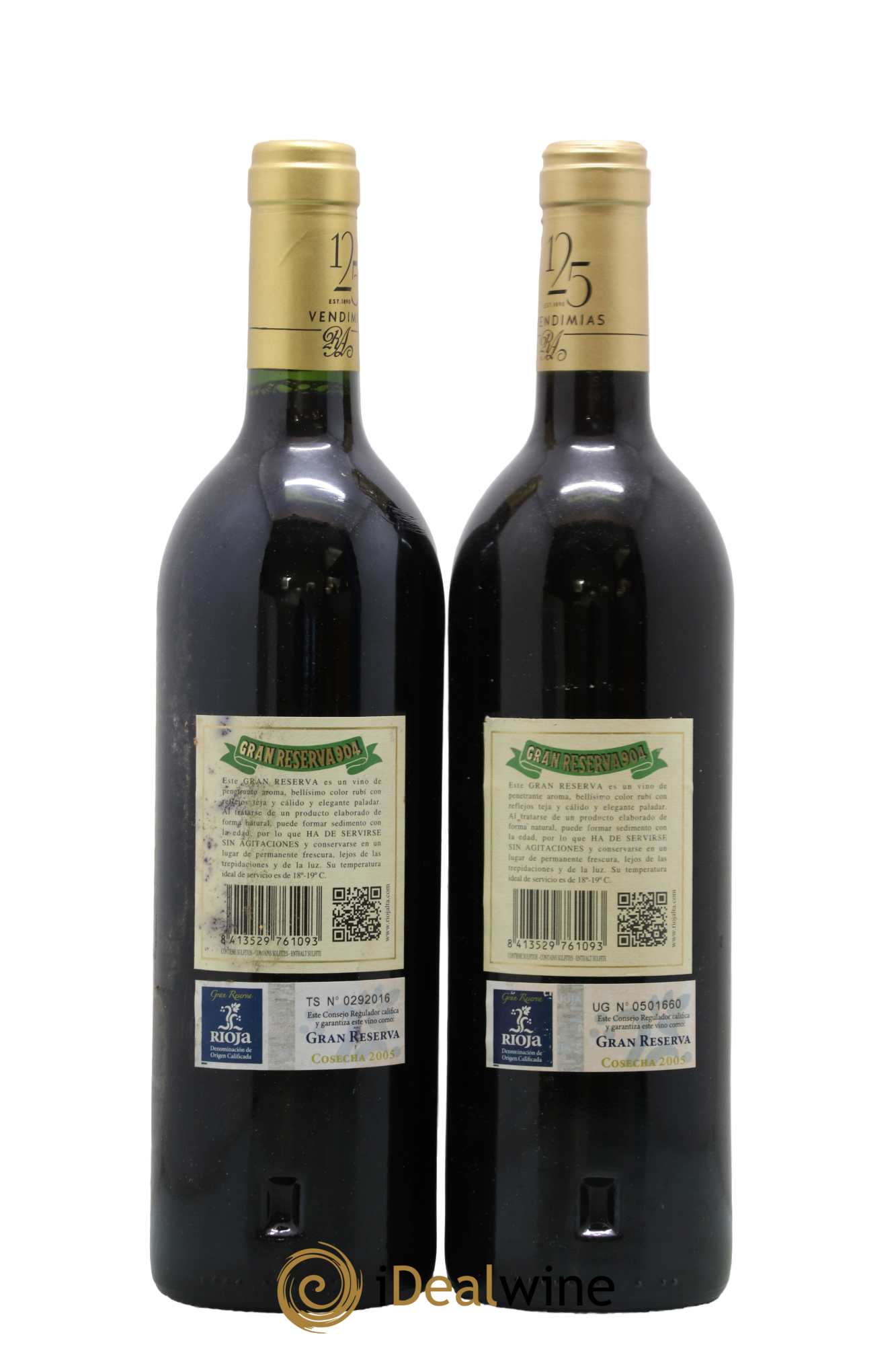 Rioja DOCa Gran Reserva 904 La Rioja Alta 2005 - Lotto di 2 bottiglie - 1