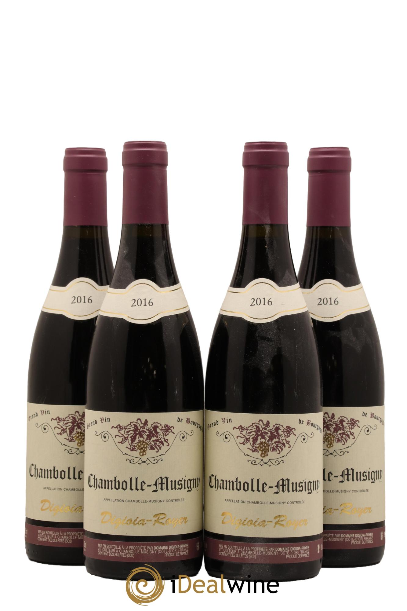 Chambolle-Musigny Domaine Digioia Royer 2016 - Lot de 4 bouteilles - 0