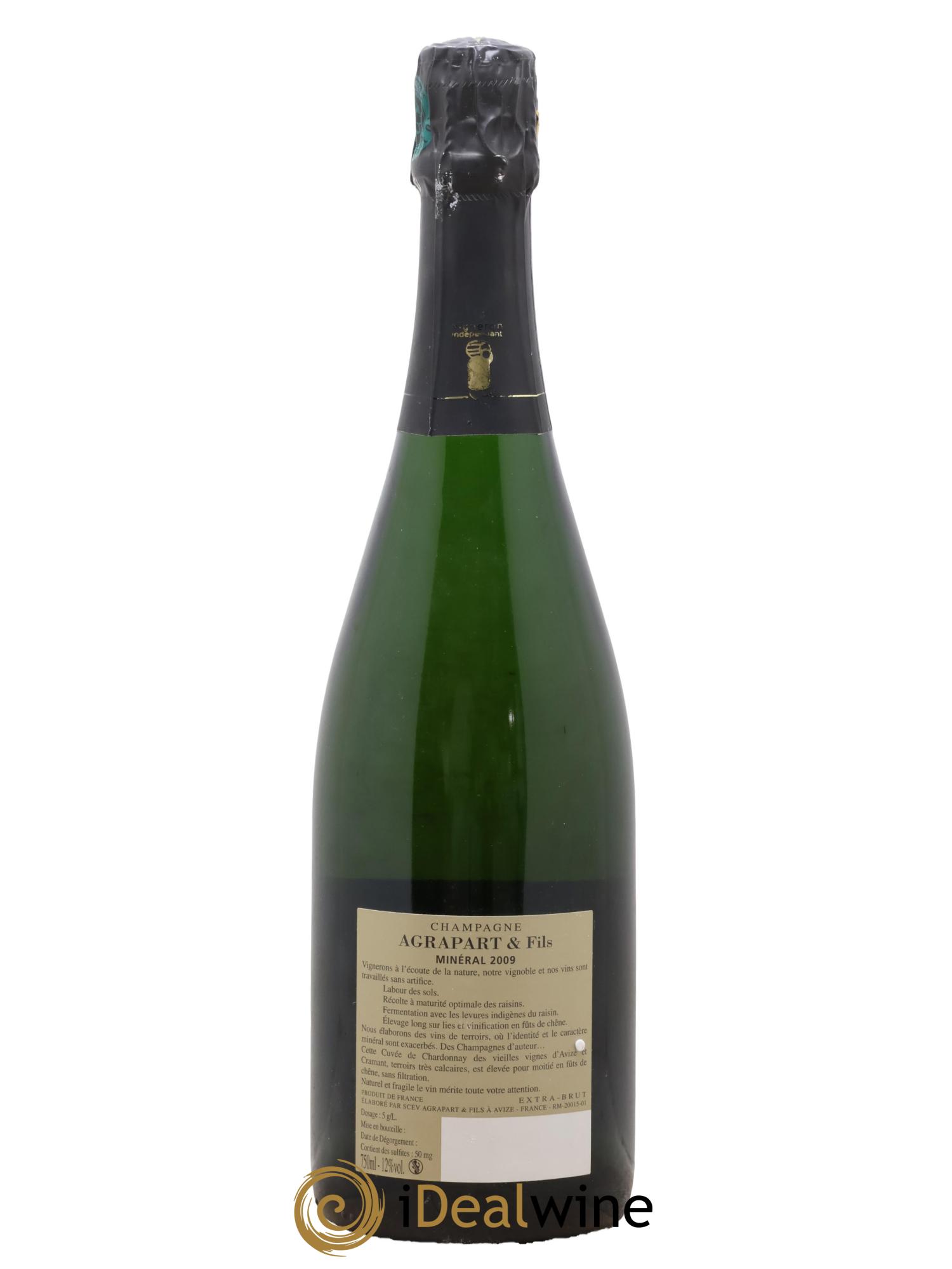 Minéral Blanc de Blancs  Extra-Brut Agrapart & Fils 2009 - Lotto di 1 bottiglia - 1