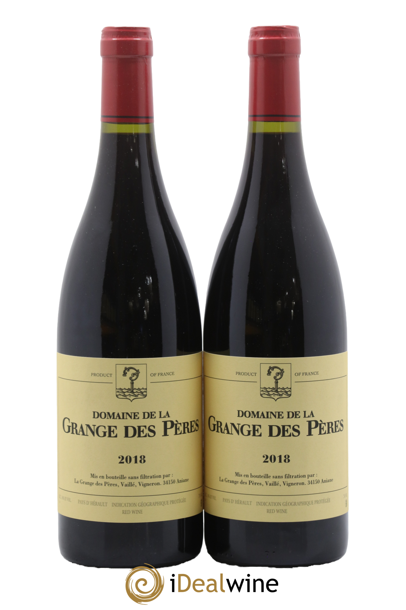 Pays d'Hérault Grange des Pères Laurent Vaillé 2018 - Lot de 2 bouteilles - 0