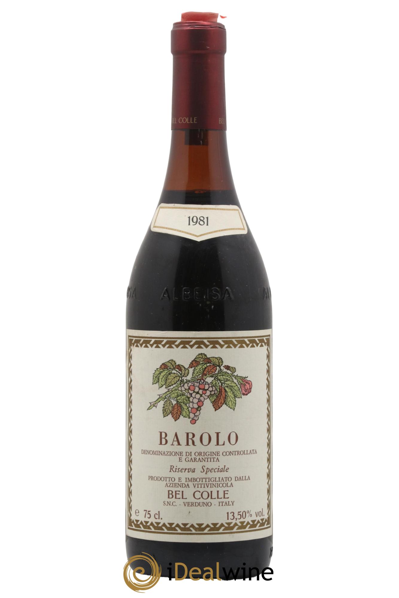 Barolo DOCG Riserva Speciale Bel Colle 1981 - Posten von 1 Flasche - 0