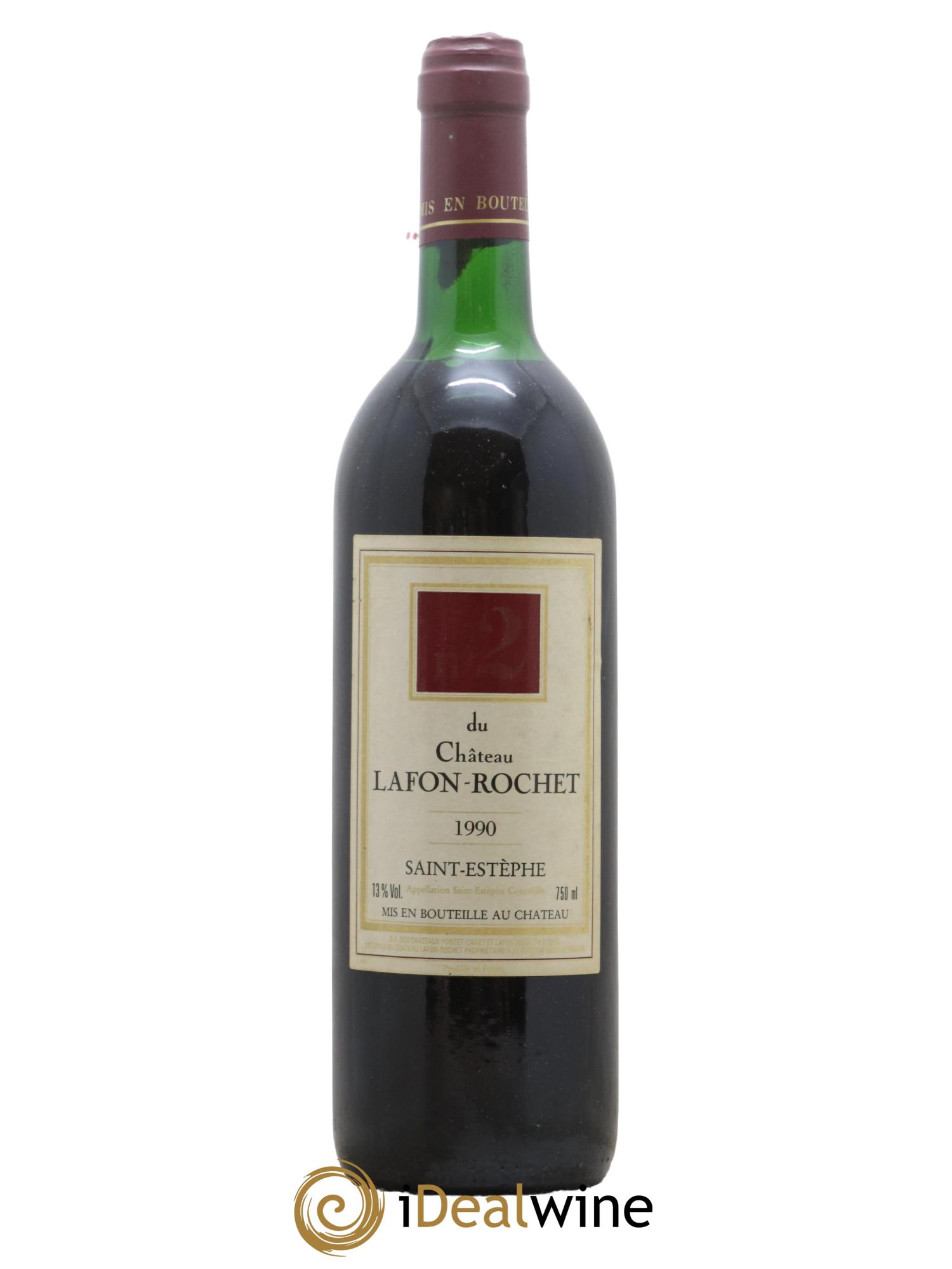 Saint-Estèphe N°2 du Château Lafon-Rochet 1990 - Lot de 1 bouteille - 0