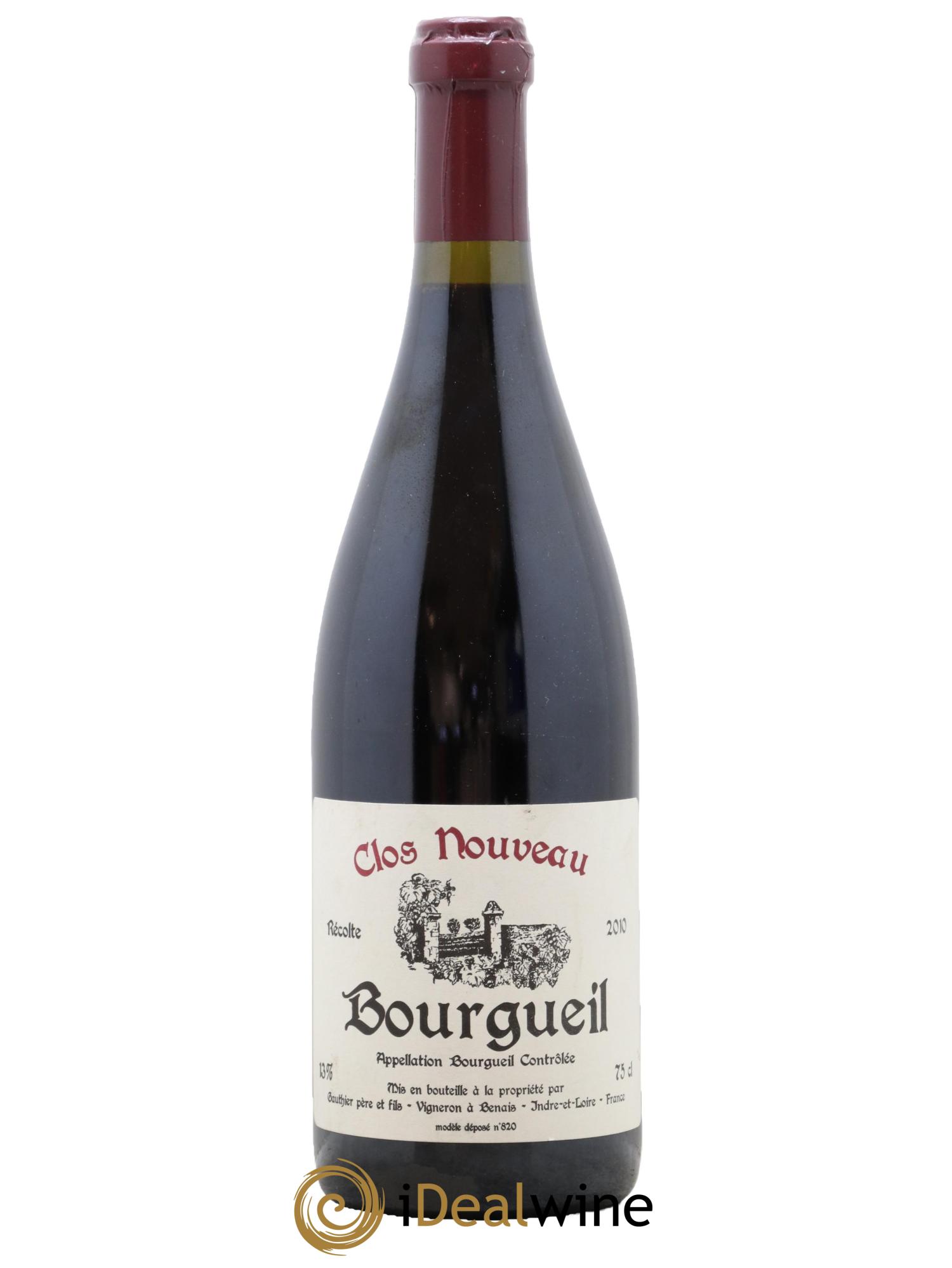 Bourgueil Clos Nouveau Domaine du Bel Air 2010 - Lot de 1 bouteille - 0