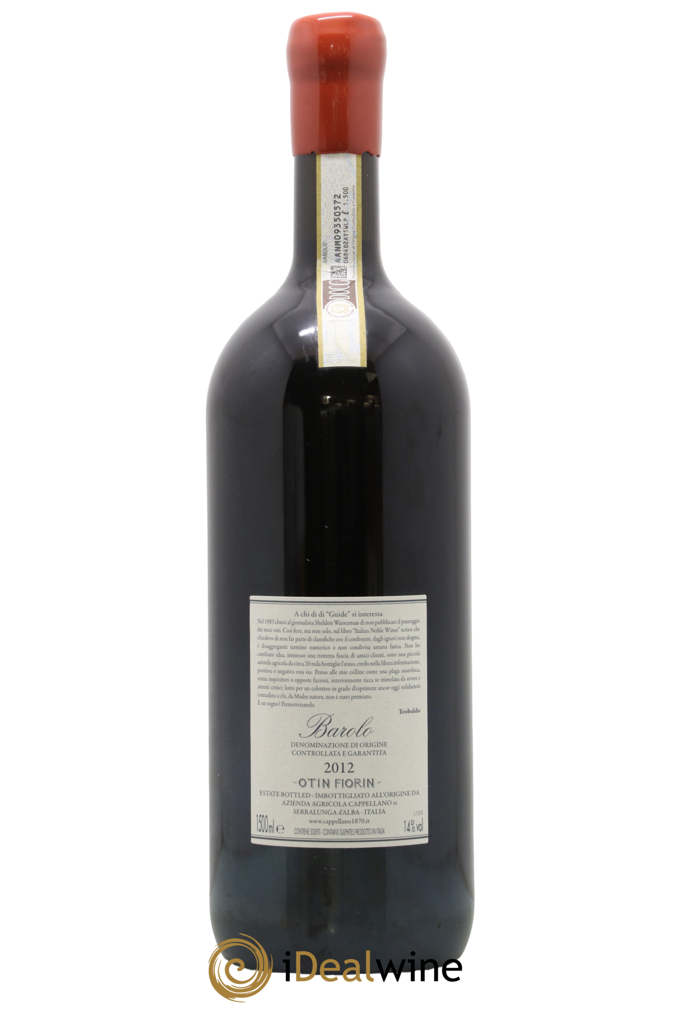 Barolo DOCG Pié Franco Cappellano 2012 - Posten von 1 Magnum - 2