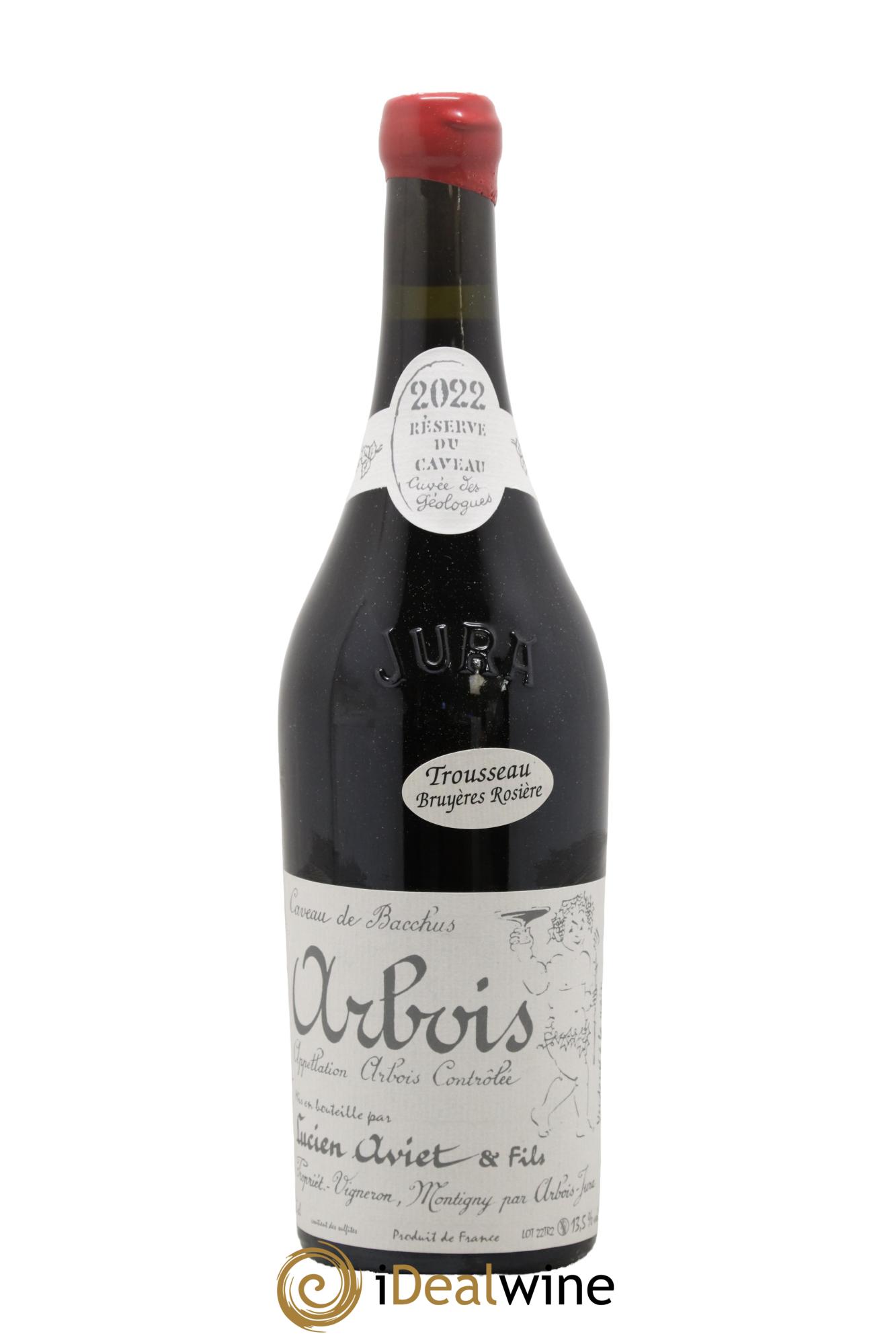 Arbois Trousseau Bruyères Rosière Cuvée des Géologues Domaine Lucien Aviet 2022 - Lotto di 1 bottiglia - 0
