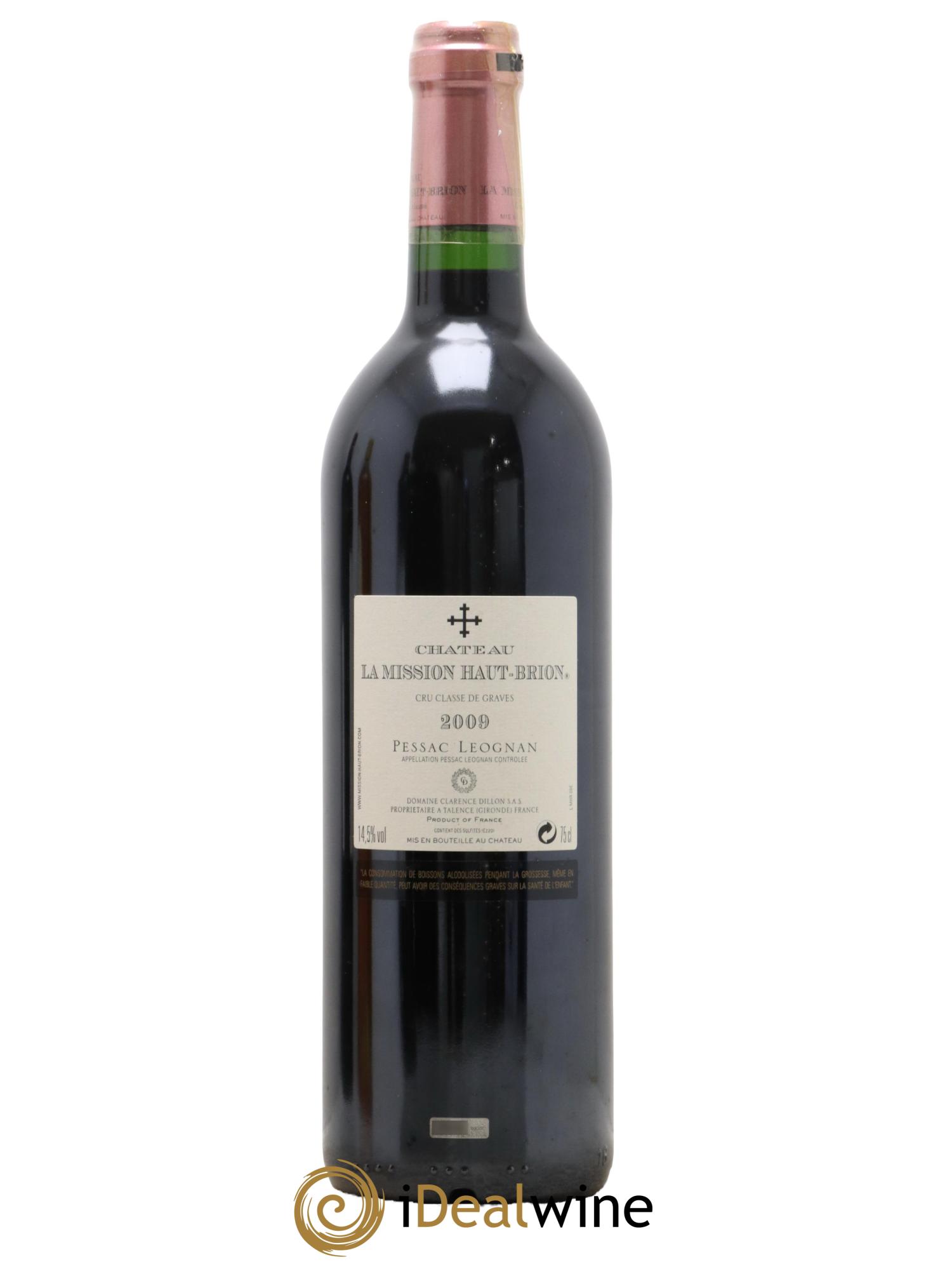 Château la Mission Haut-Brion Cru Classé de Graves 2009 - Lot of 1 bottle - 1