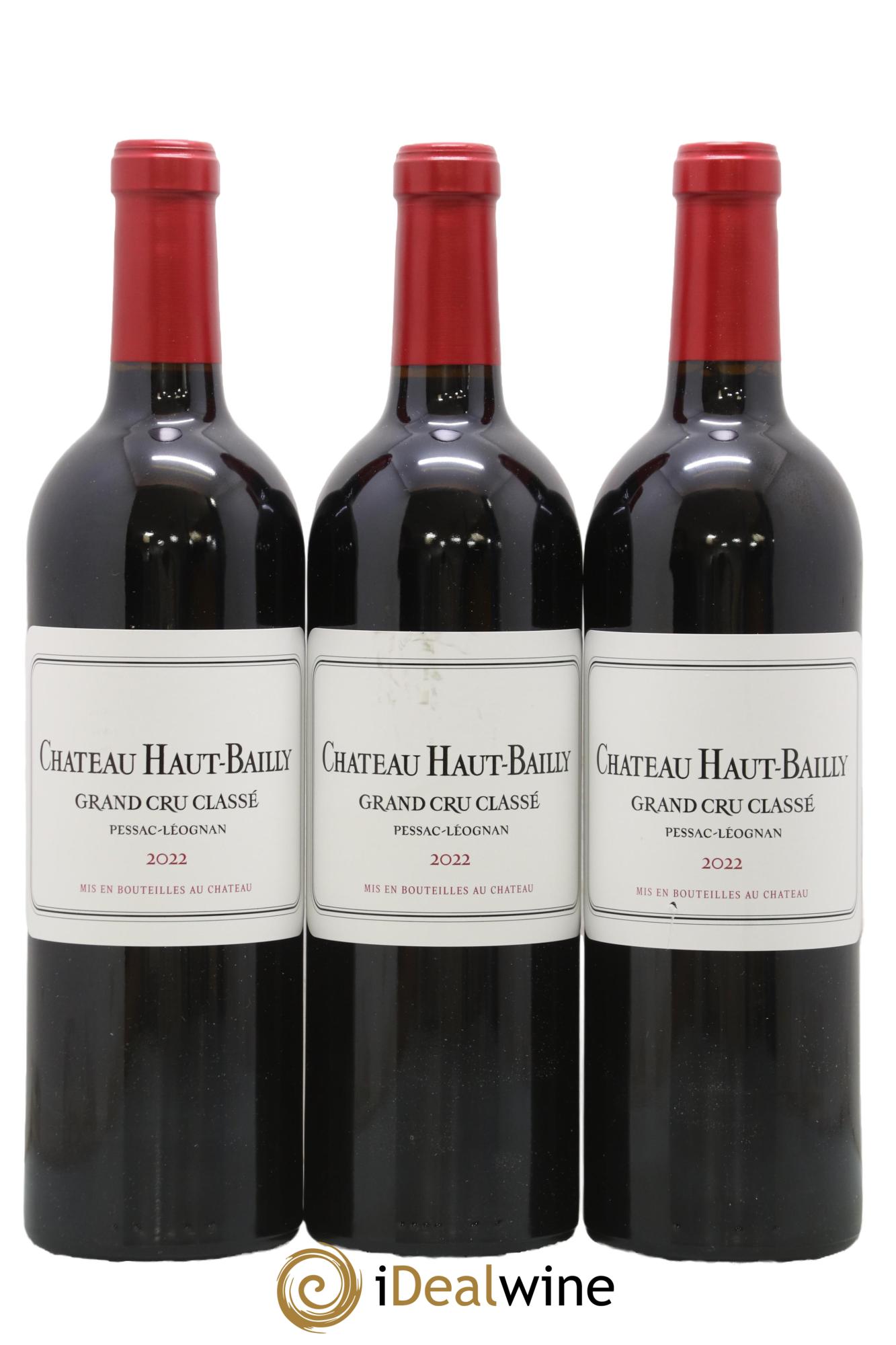 Château Haut-Bailly Cru Classé de Graves 2022 - Lot de 3 bouteilles - 0