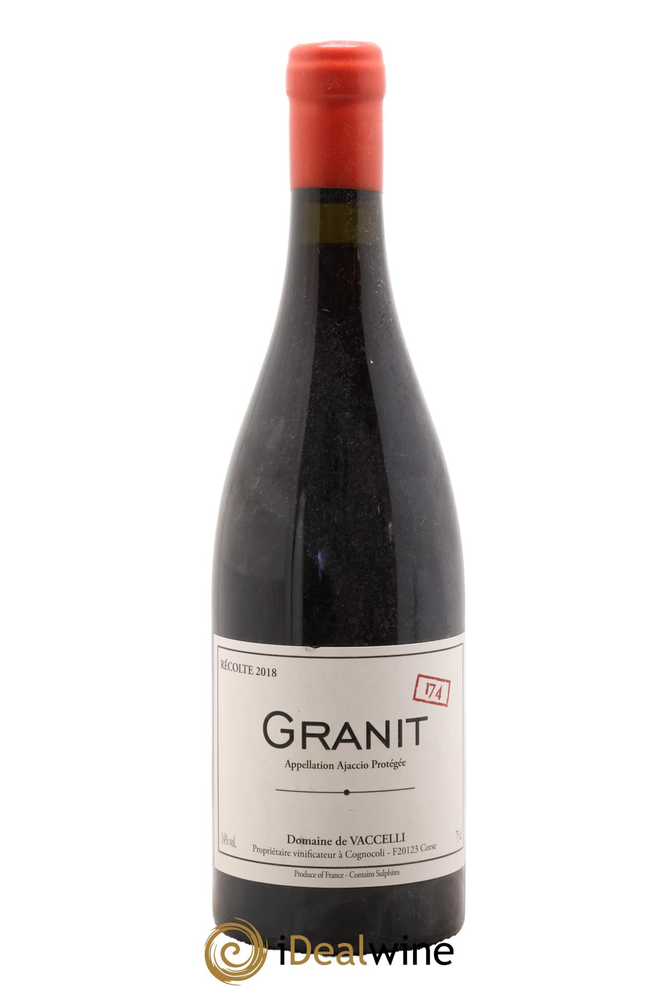 Ajaccio Granit 174 Vaccelli 2018 - Lot de 1 bouteille - 0
