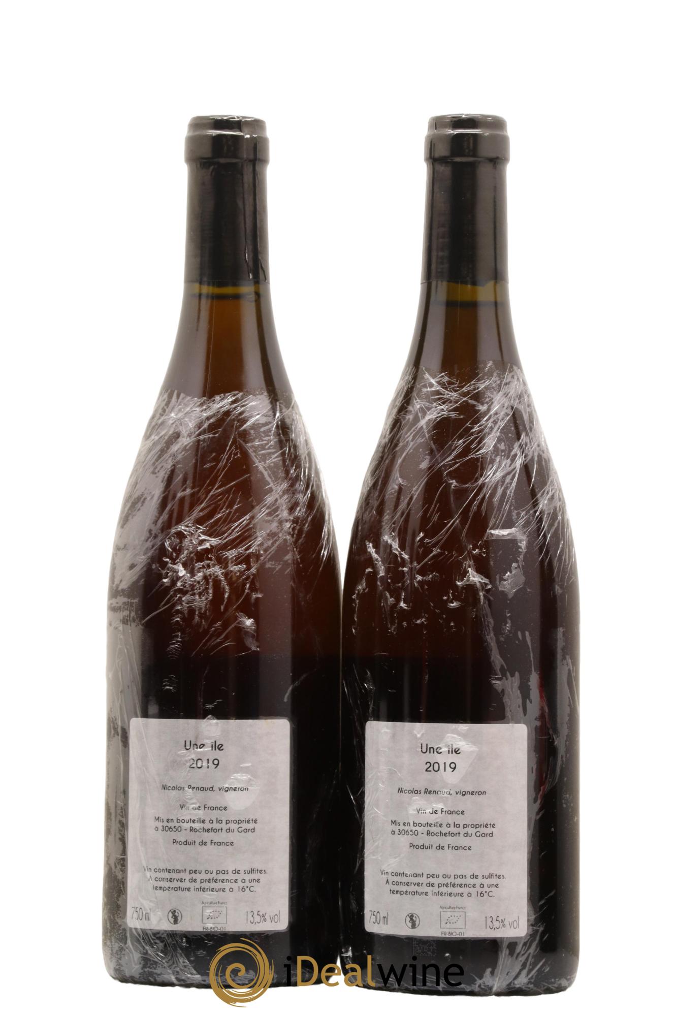 Vin de France Une Ile Les Grillons Nicolas Renaud 2019 - Lot de 2 bouteilles - 1