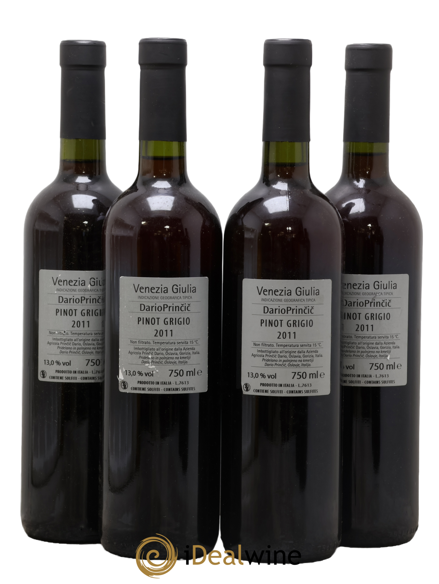 IGT Venezia Giulia Pinot Grigio Dario Princoc 2011 - Lot de 4 bouteilles - 1
