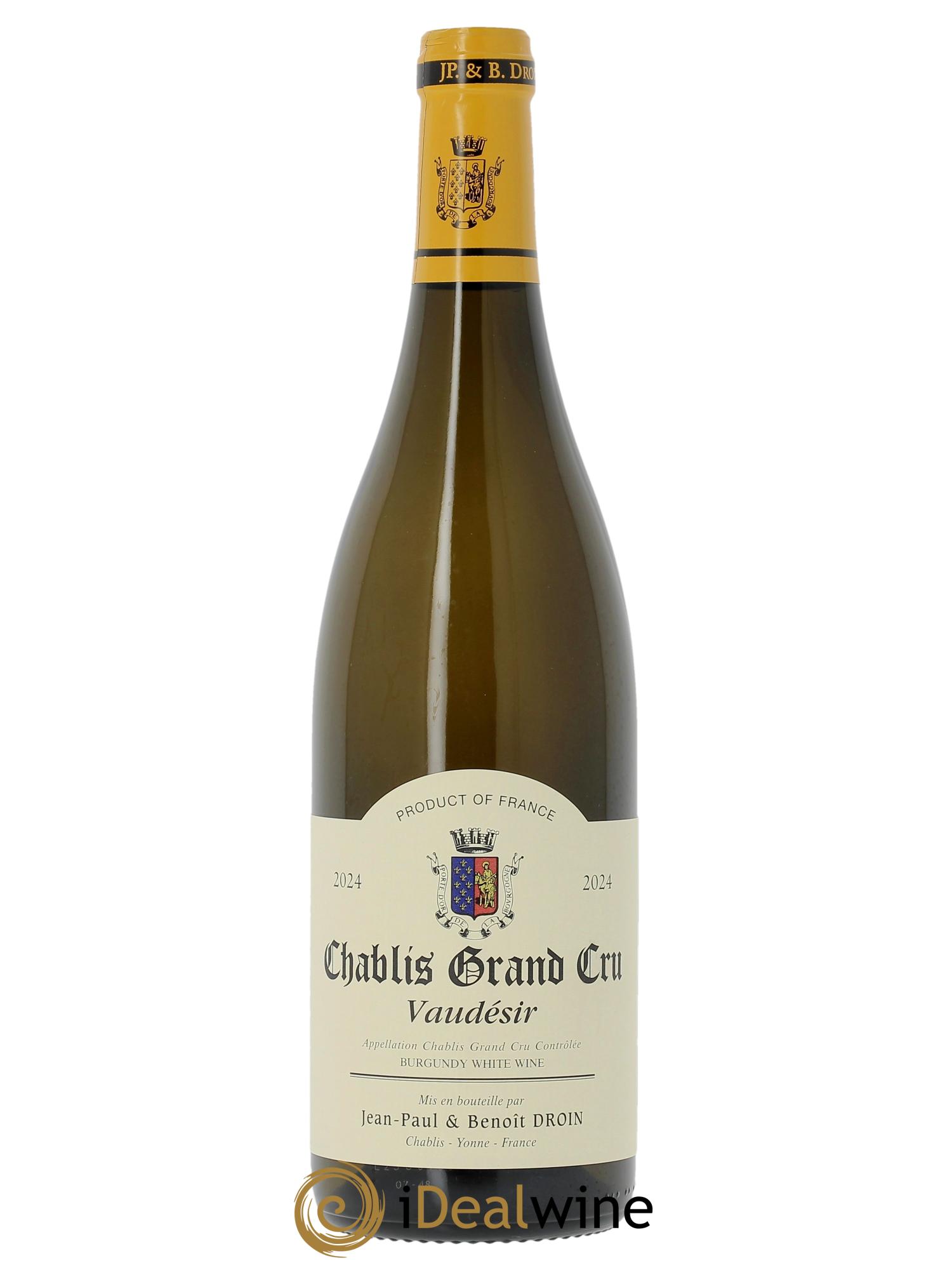Chablis Grand Cru Vaudésir Jean-Paul & Benoît Droin (Domaine) 2024 - Lotto di 1 bottiglia - 0