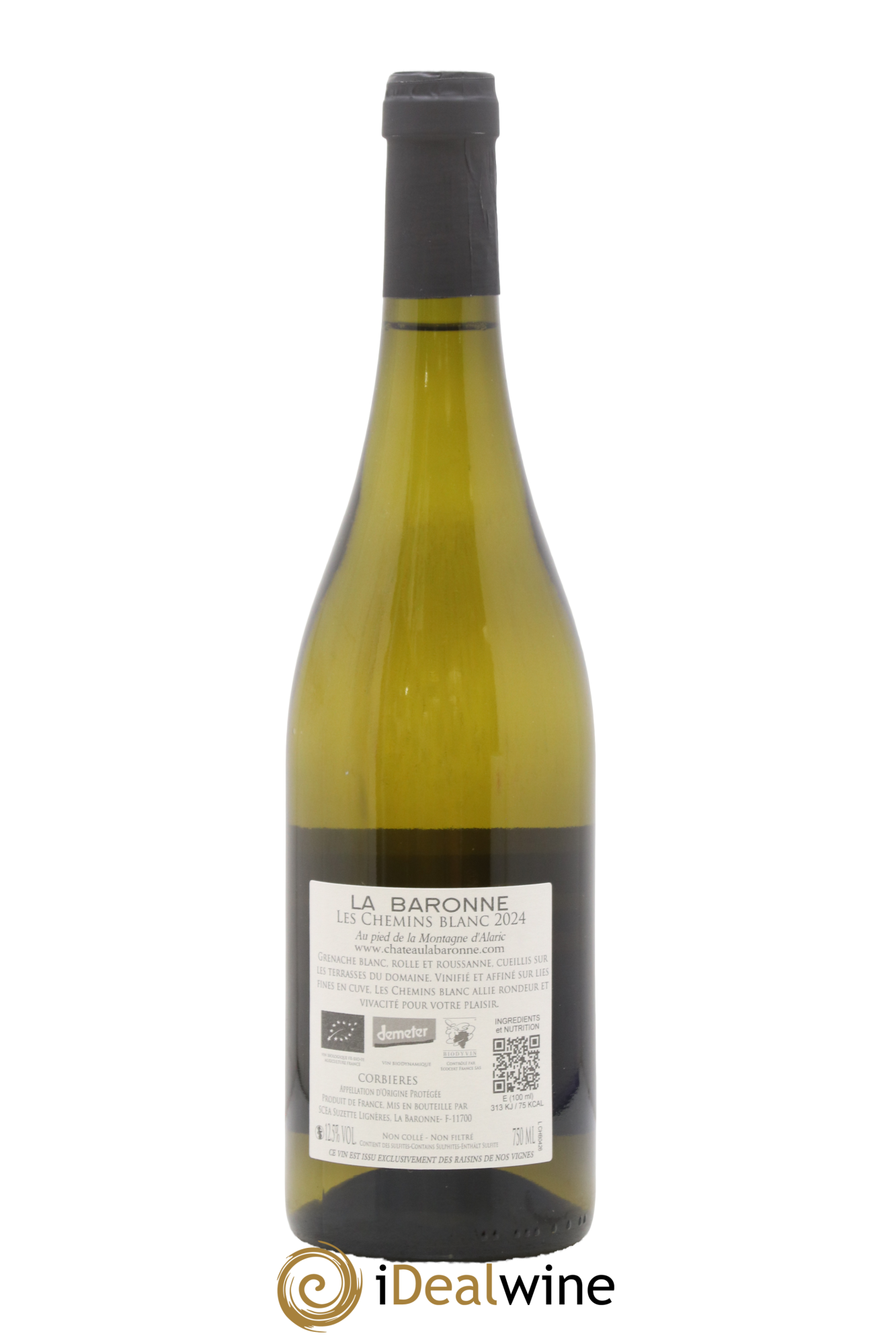 Corbières Les Chemins Château La Baronne 2024 - Lot de 1 bouteille - 1