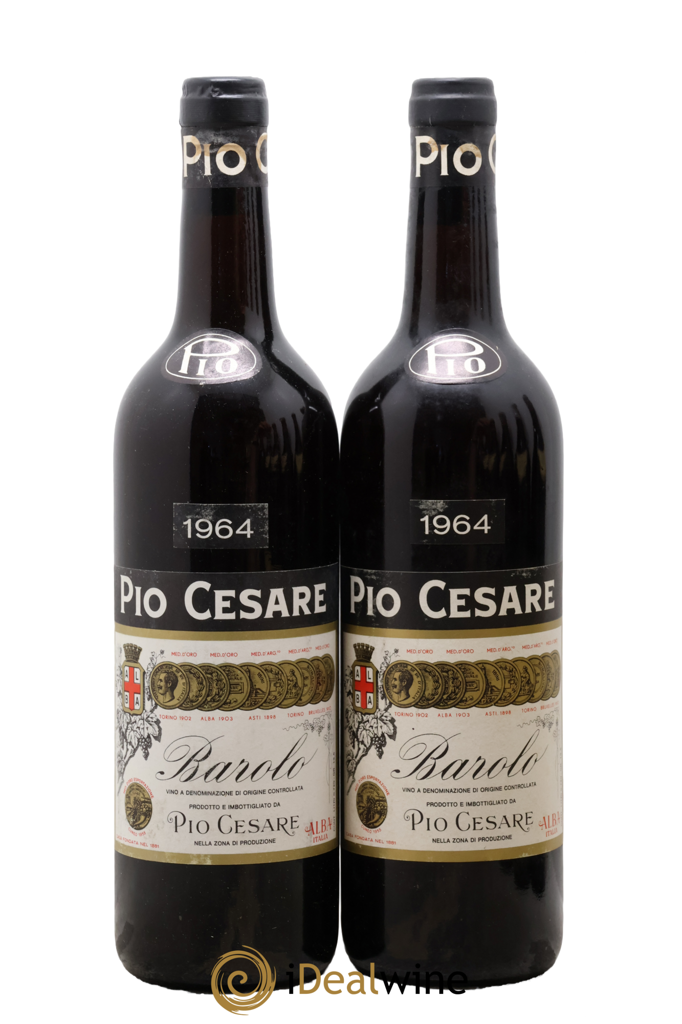 Barolo DOCG Pio Cesare 1964 - Lote de 2 botellas - 0