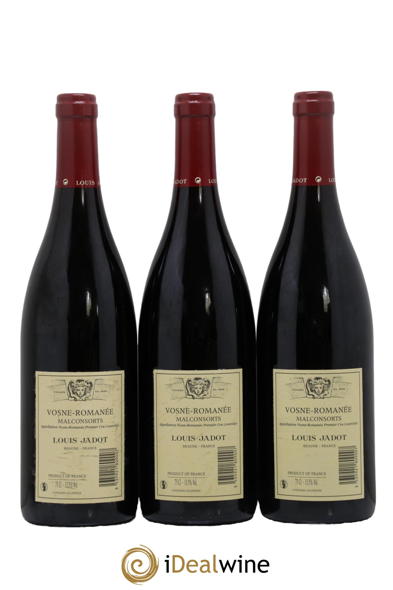 Vosne-Romanée 1er Cru Aux Malconsorts Maison Louis Jadot 2012 - Lotto di 3 bottiglie - 1